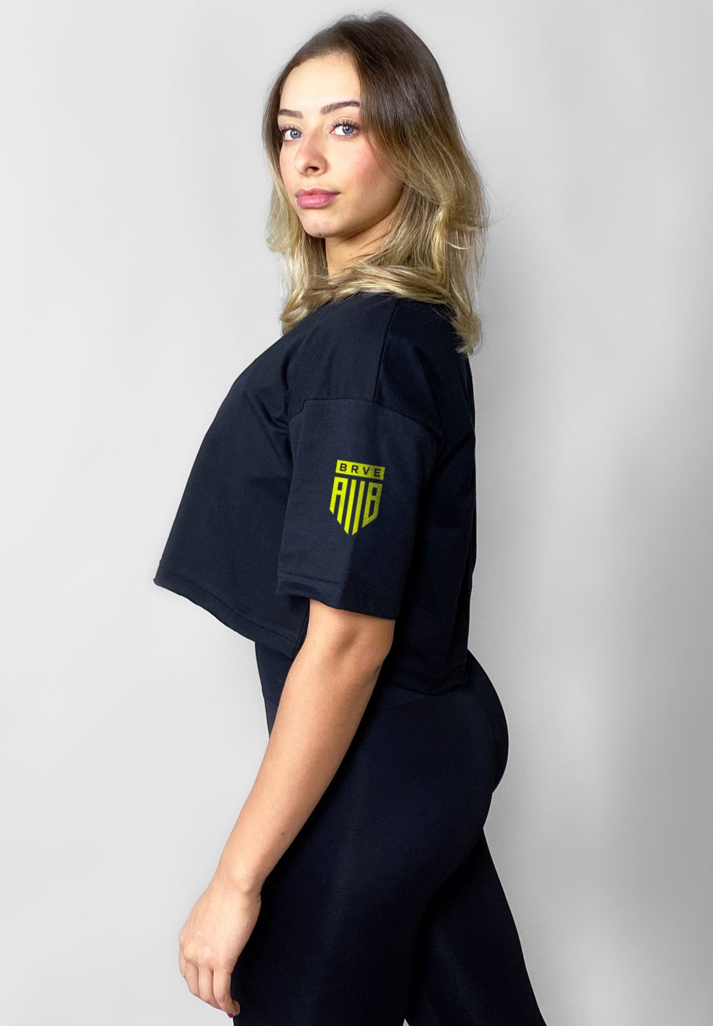Cropped Oversized Preto Zero3PRO