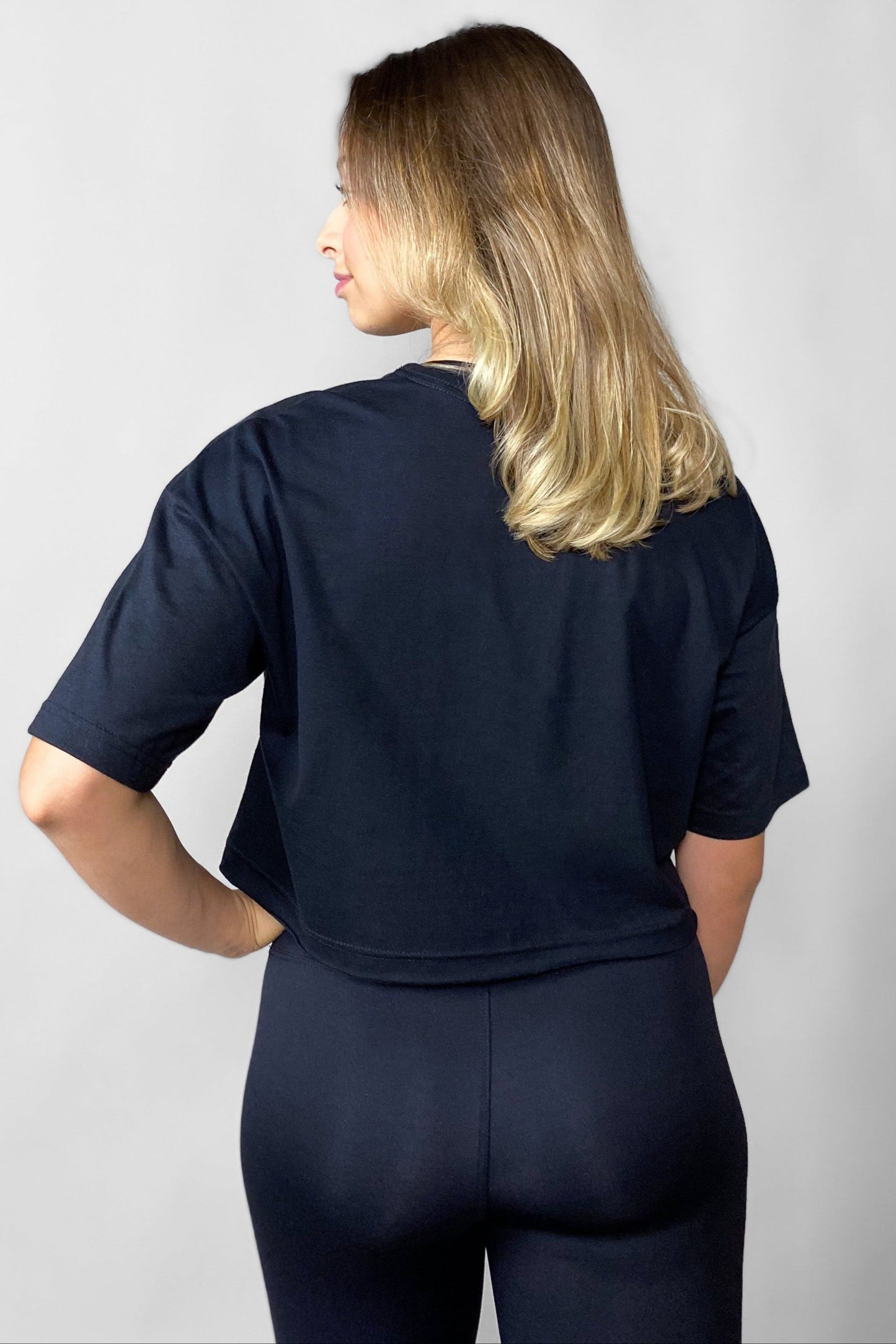Cropped Oversized Preto Zero3PRO