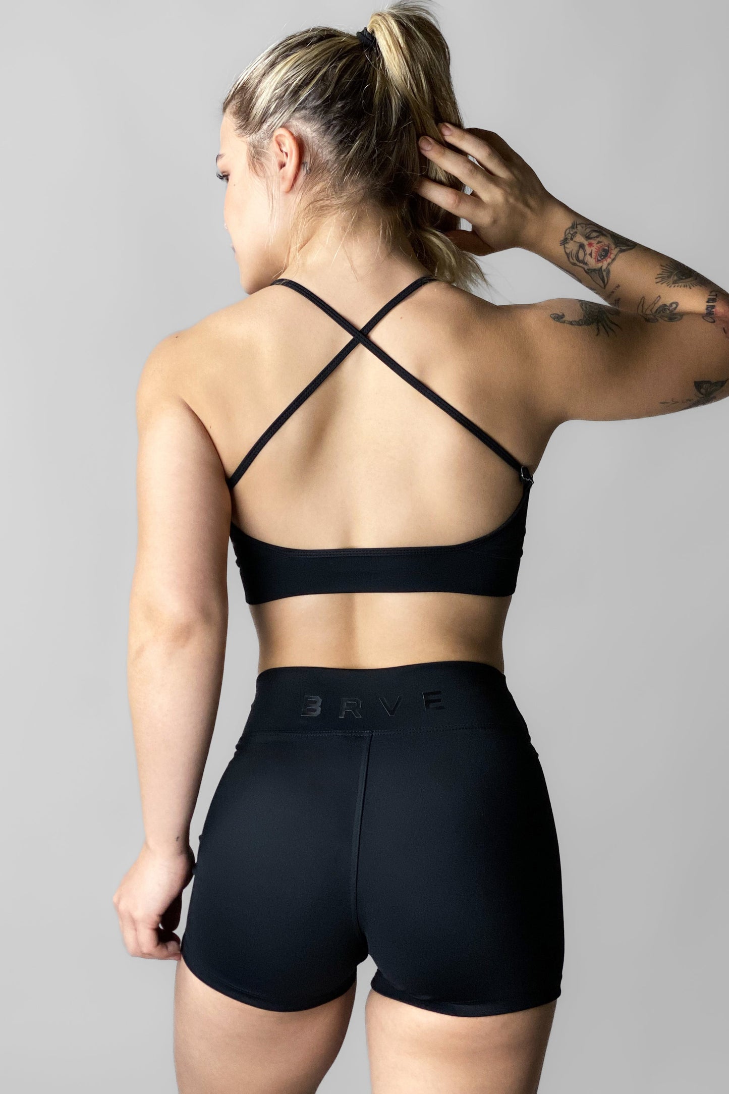 Shorts Feminino Alltraining Act Allblack Logo