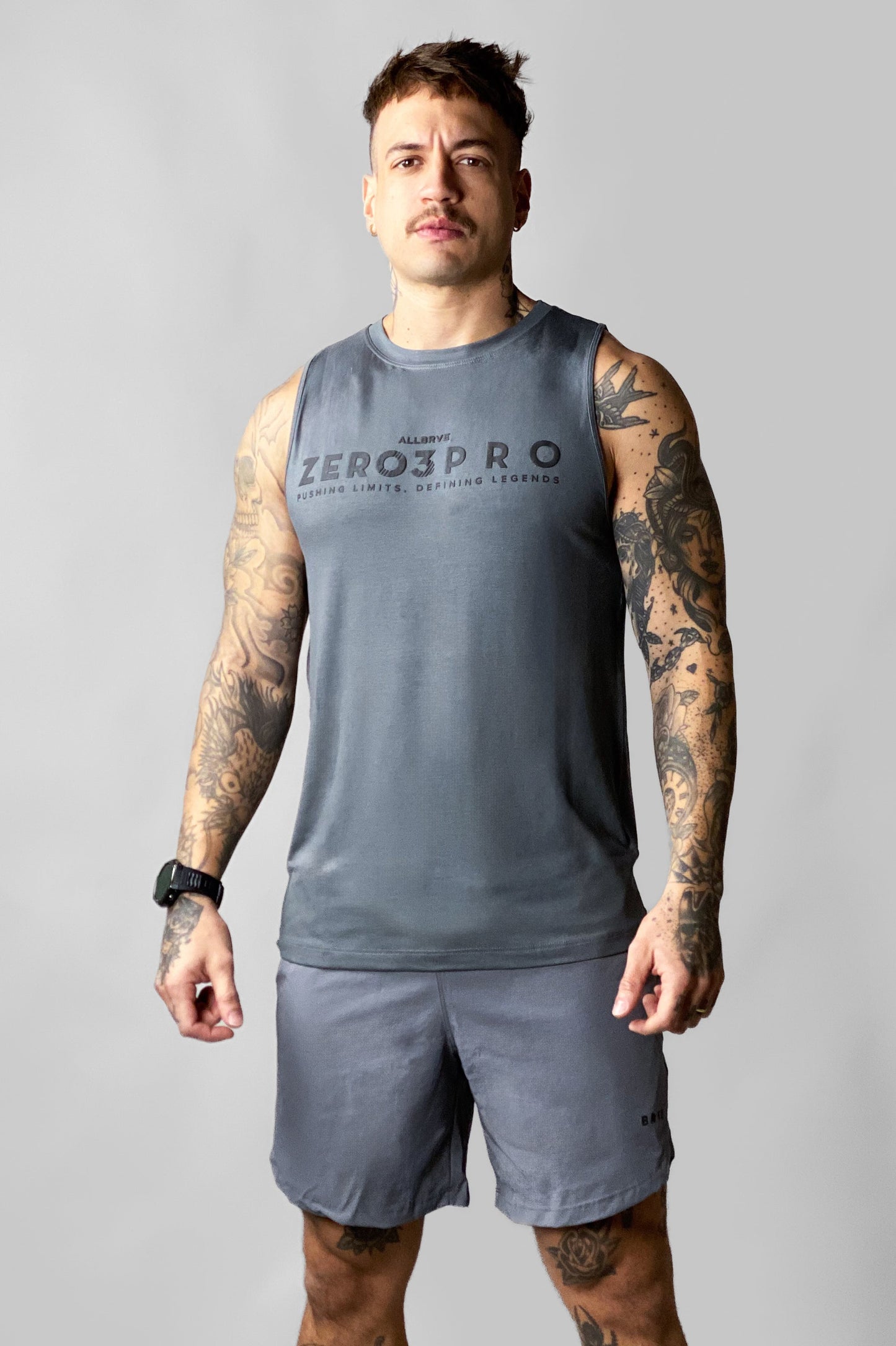 Regata Masculina Light Cinza Urban Zero3Pro