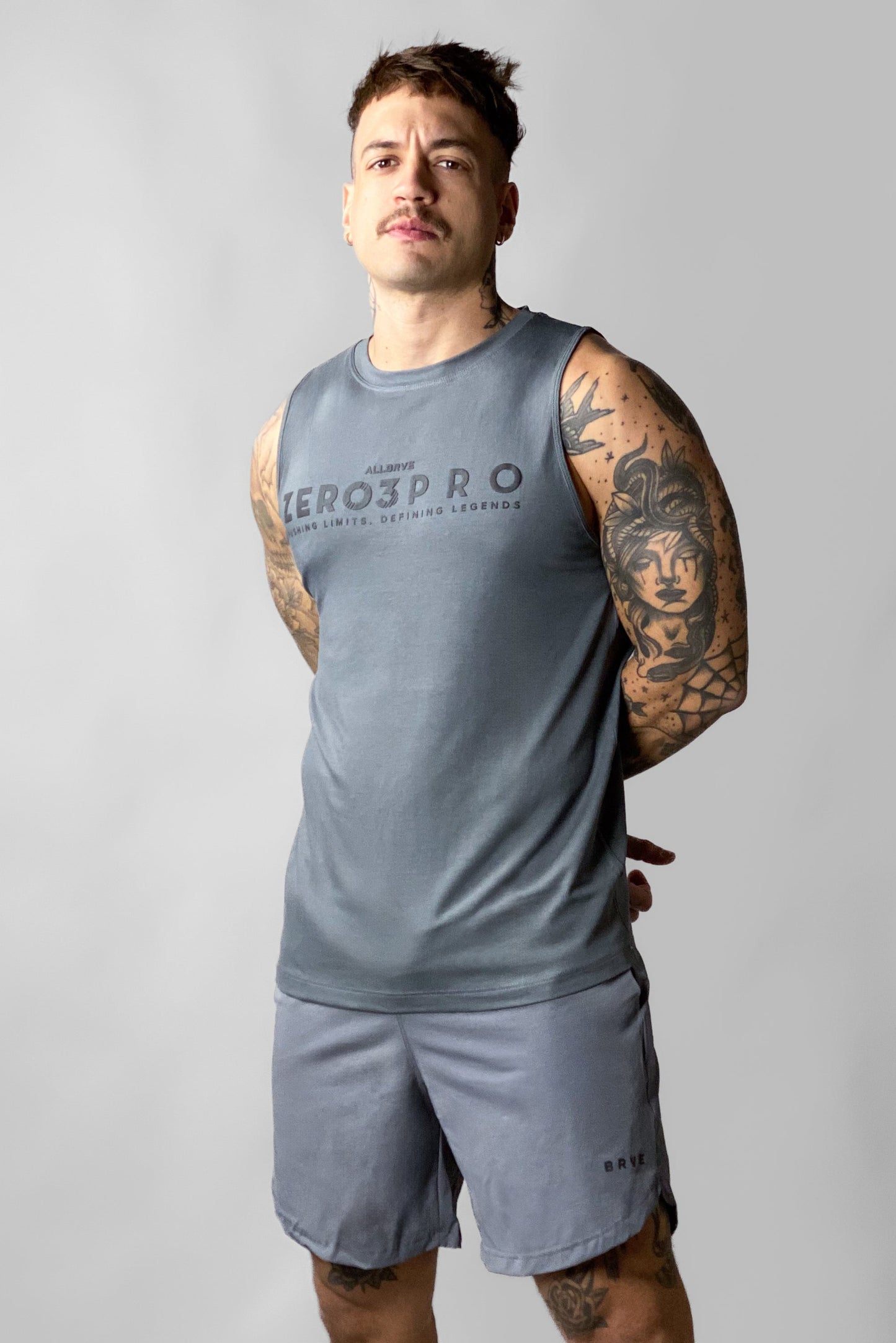 Regata Masculina Light Cinza Urban Zero3Pro