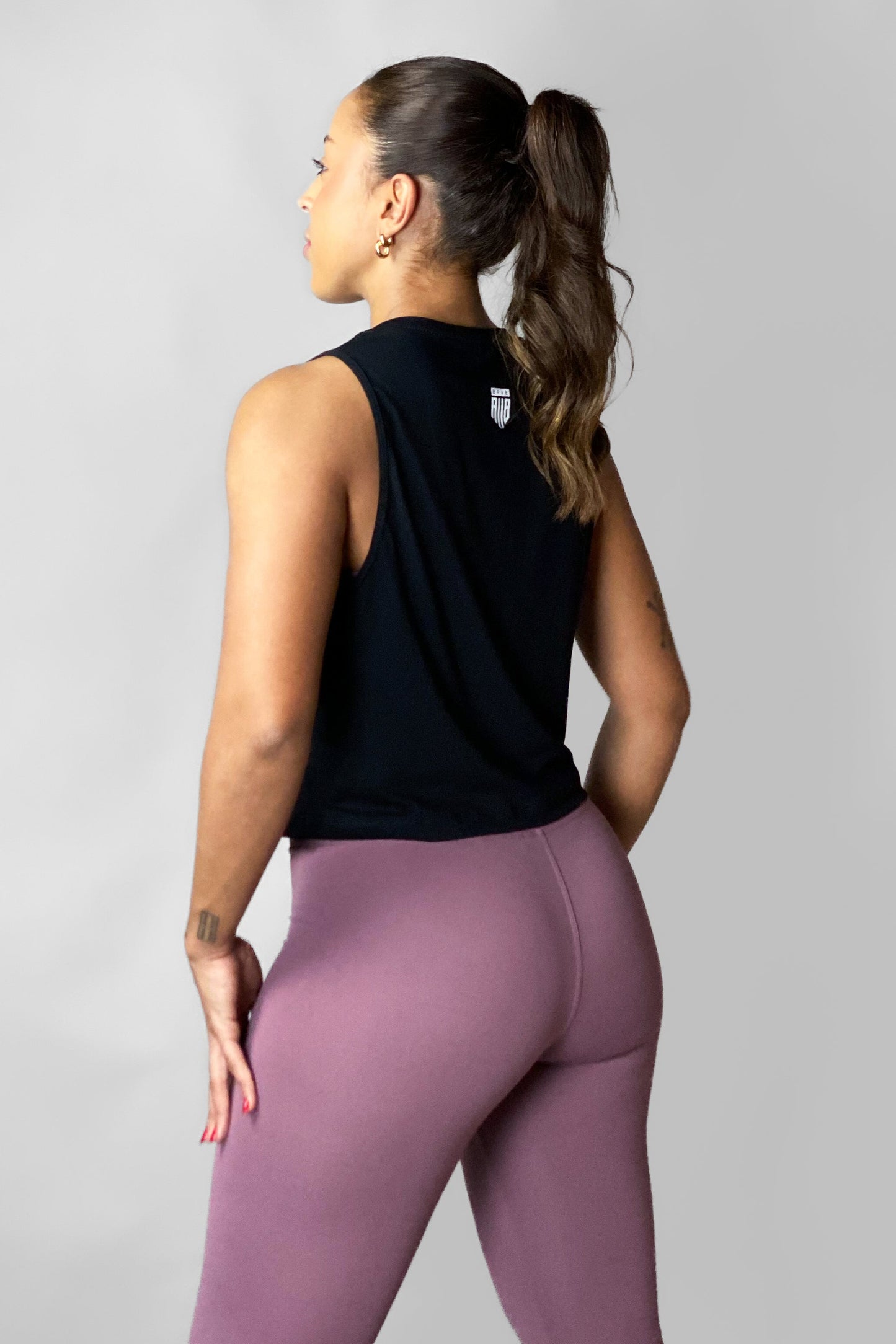 Regata Cropped Preta JFTB