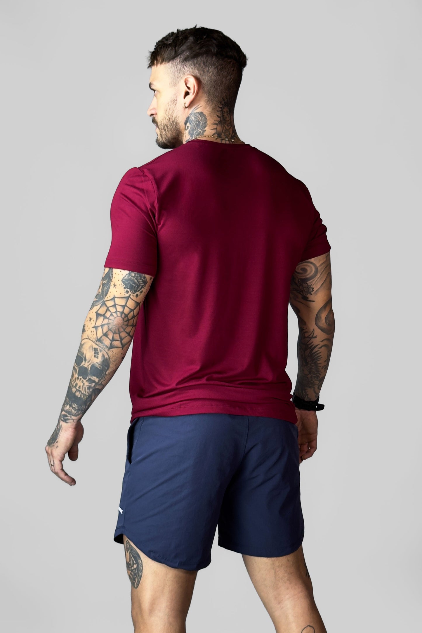 Camiseta Masculina Tech Light Grená ALLBRVE