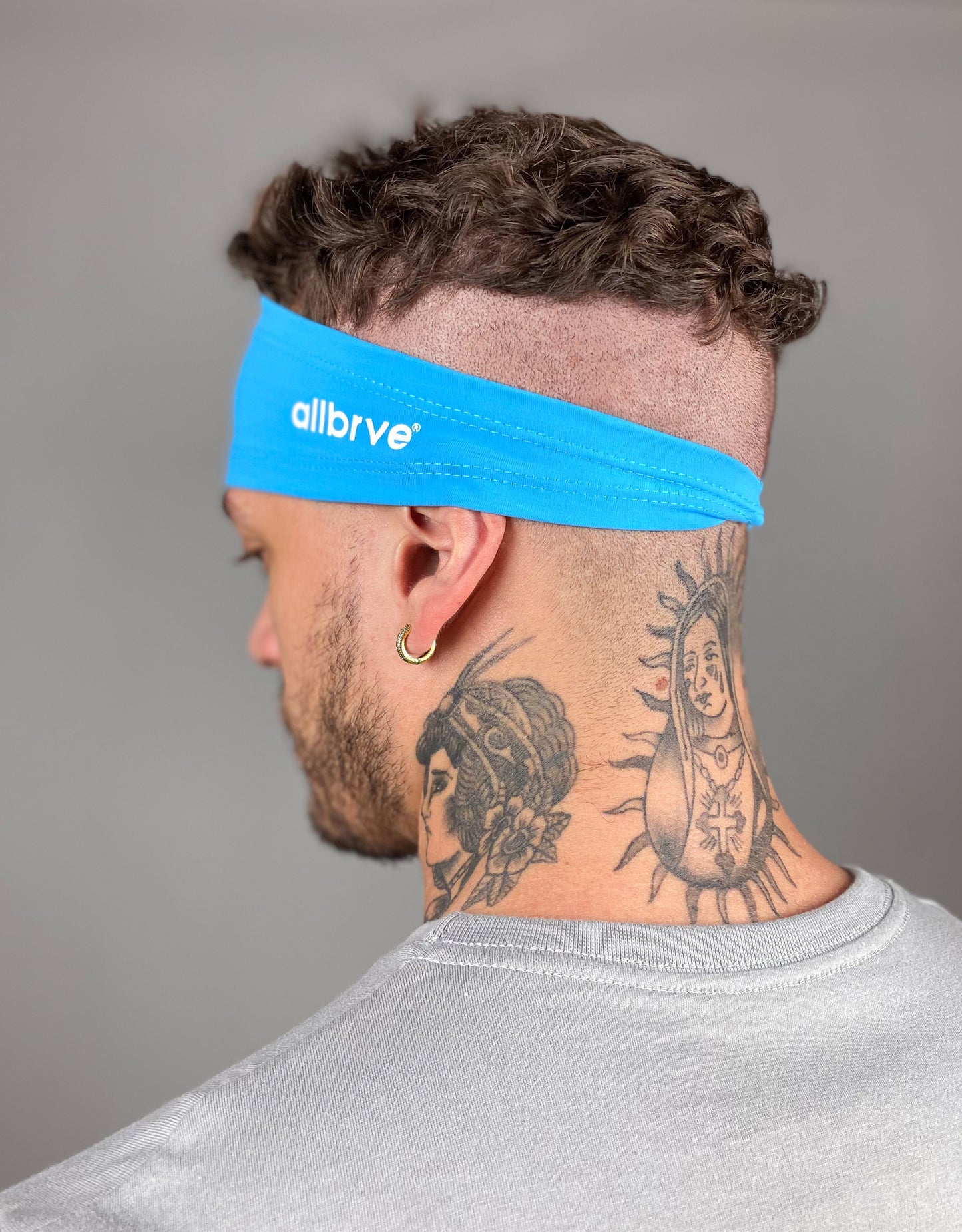 Bandana Headband Poliamida Azul Capri Allbrve