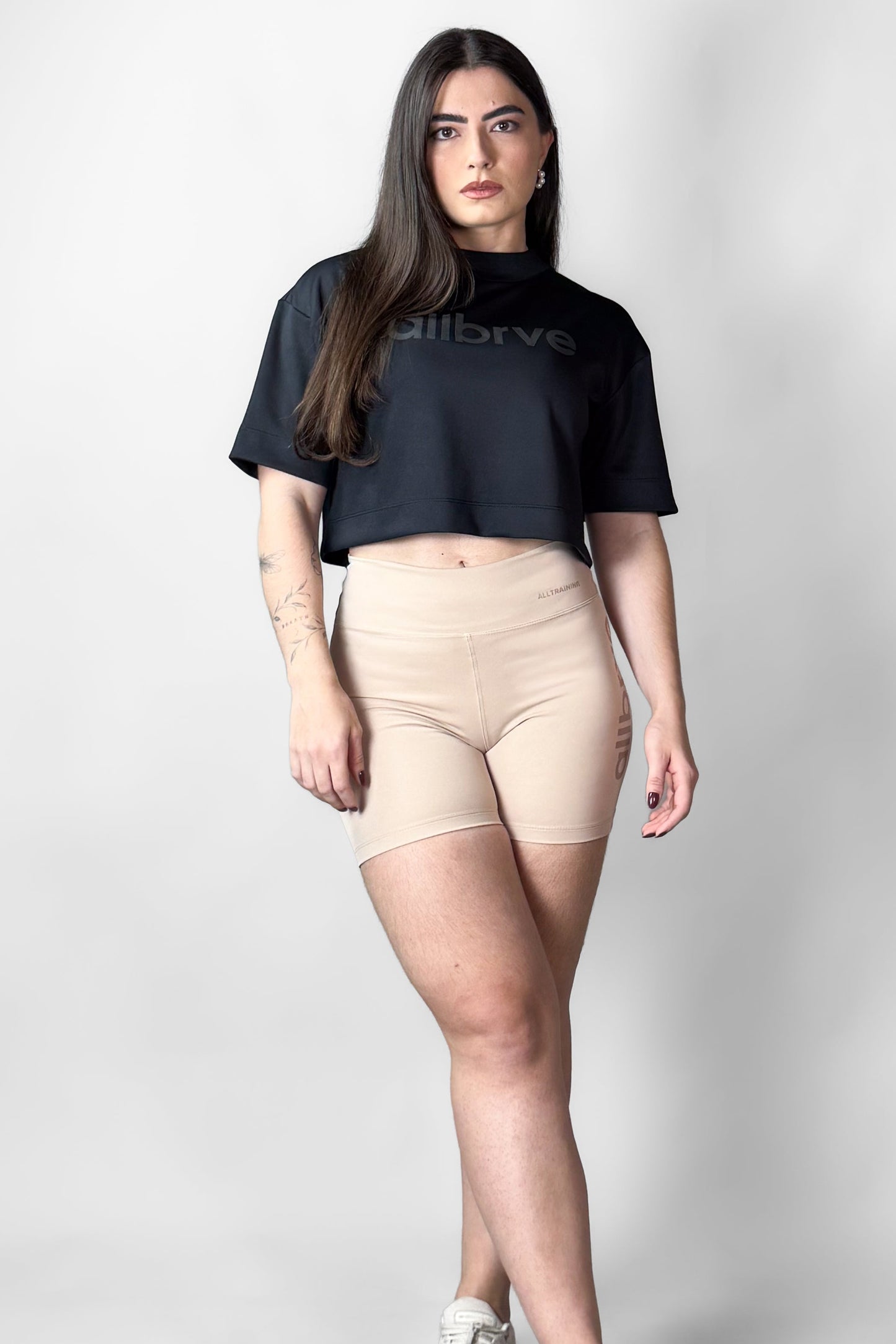 Cropped Oversized Allblack Allbrve Round