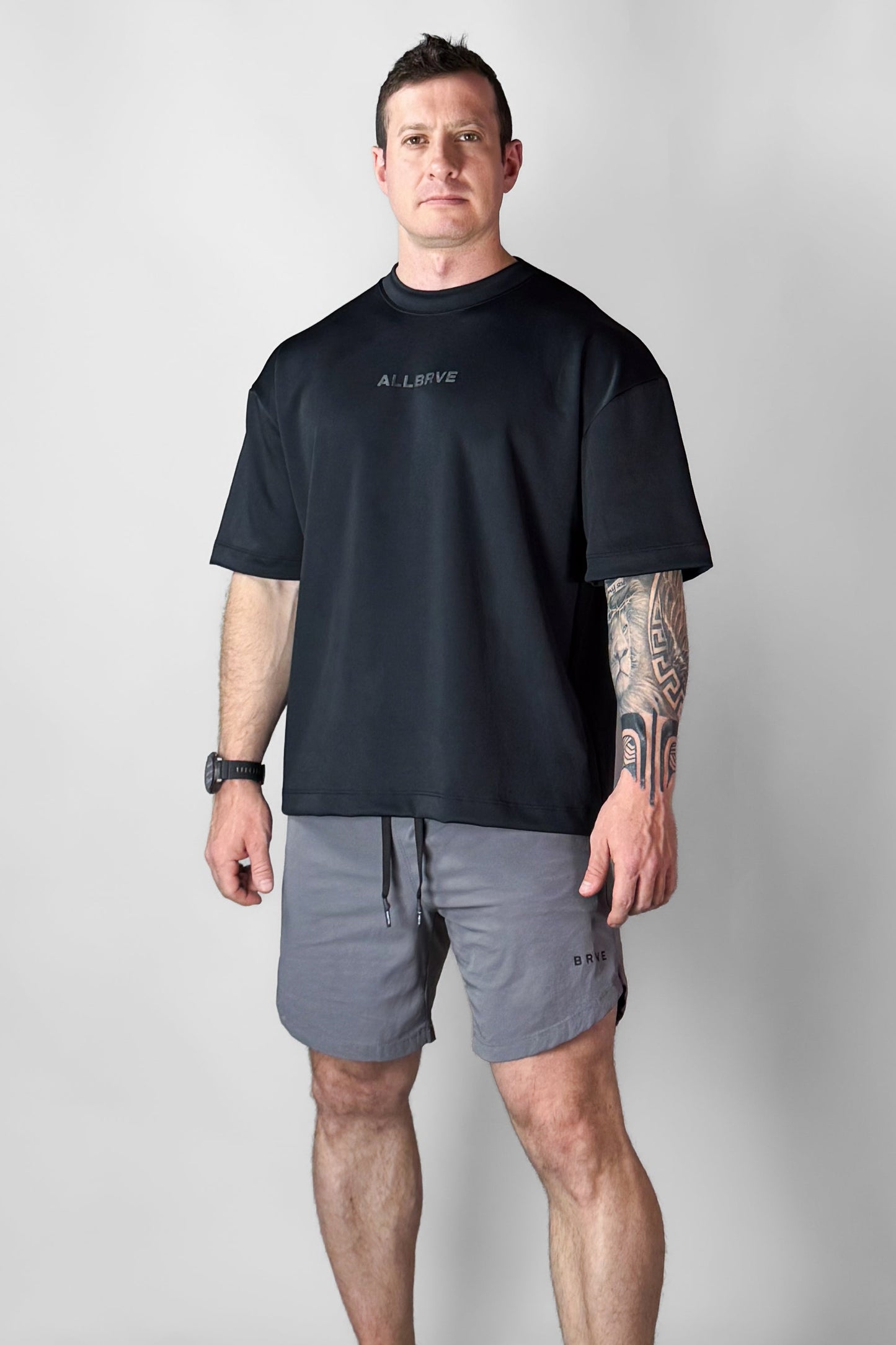 Camiseta Masculina Oversized Preto Allbrve PT