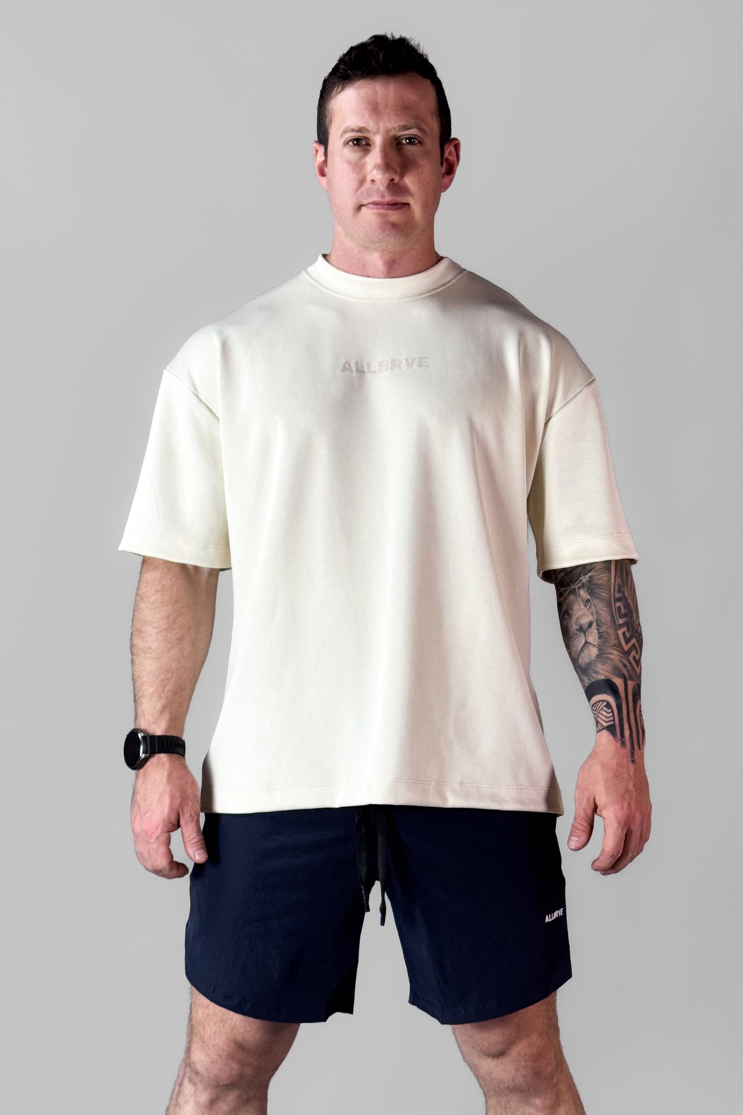 Camiseta Masculina Oversized Creme