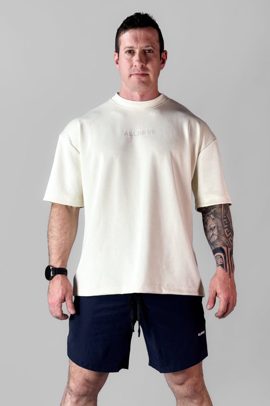 Camiseta Masculina Oversized Creme