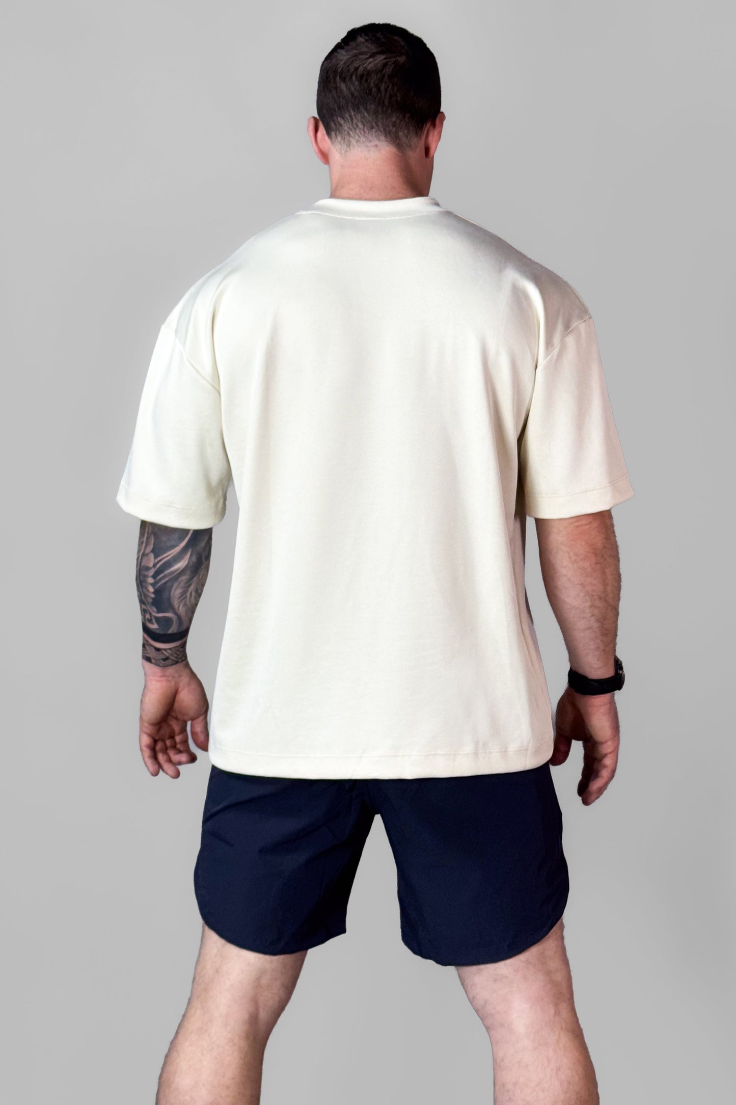 Camiseta Masculina Oversized Creme