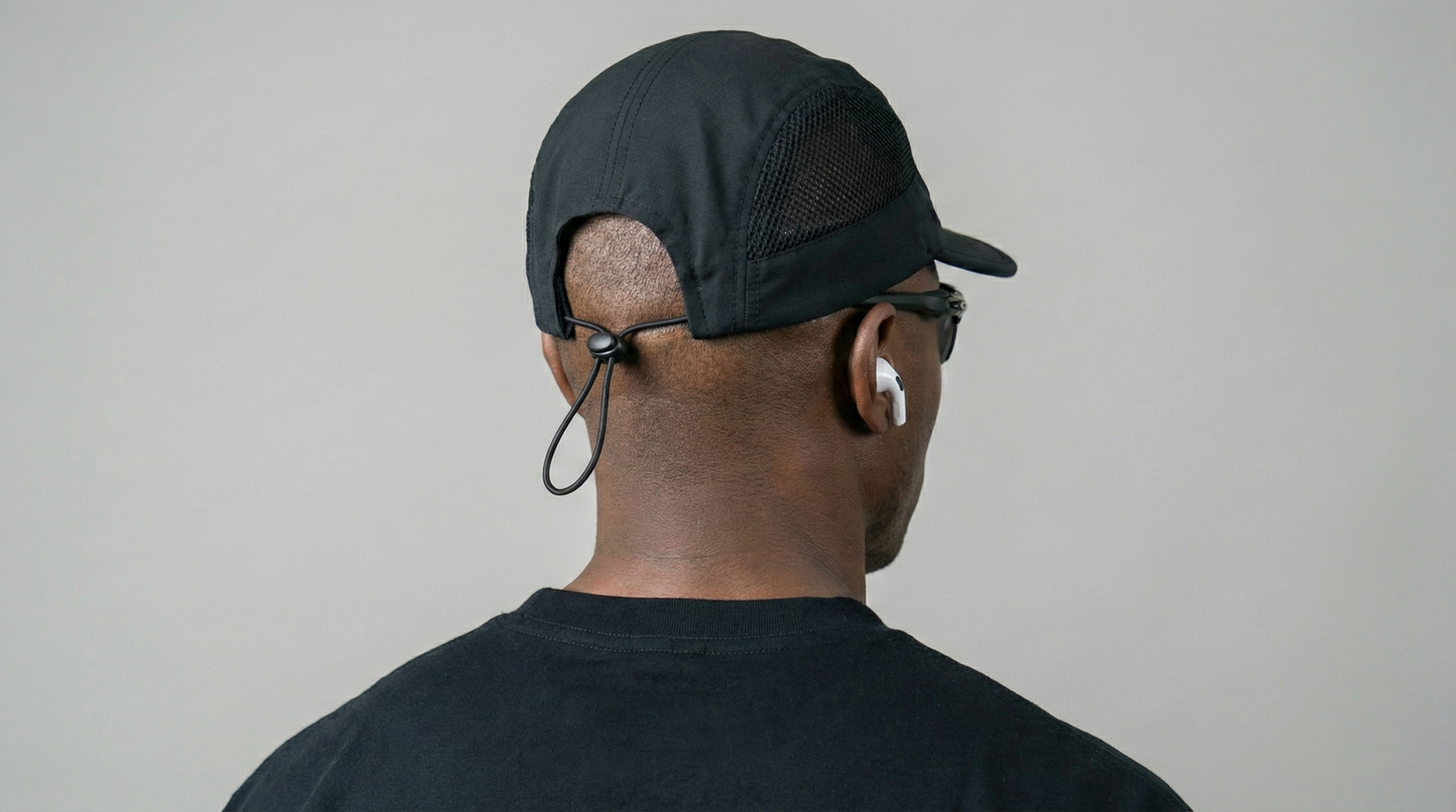 Boné 5-Panel Preto ALLBRVE [LIMITED]