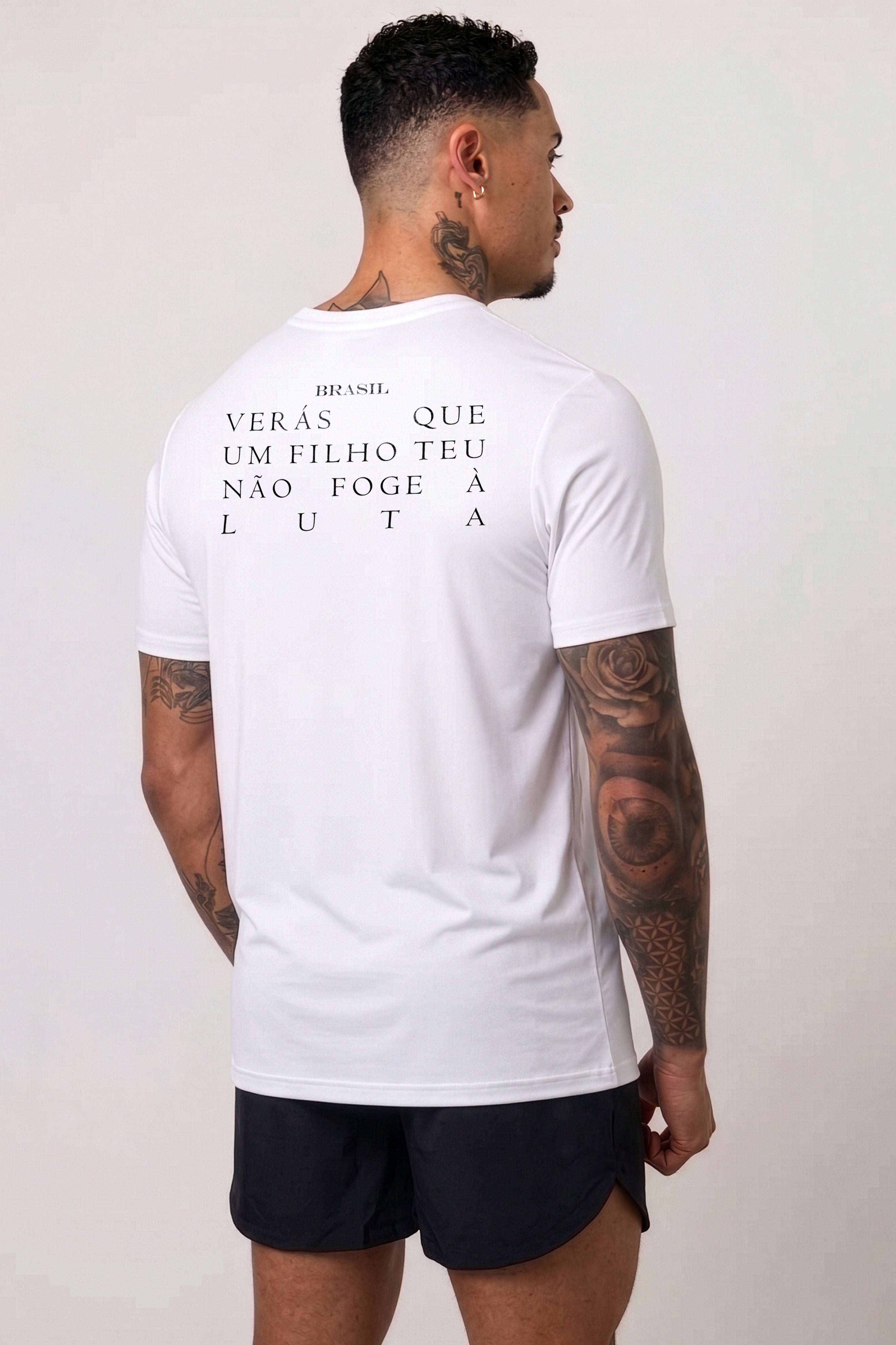 Camiseta Masculina Regular Branca Brasil [LIMITED]