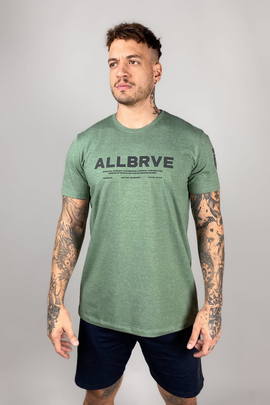 Camiseta Masculina Mescla Militar Allbrve Sign