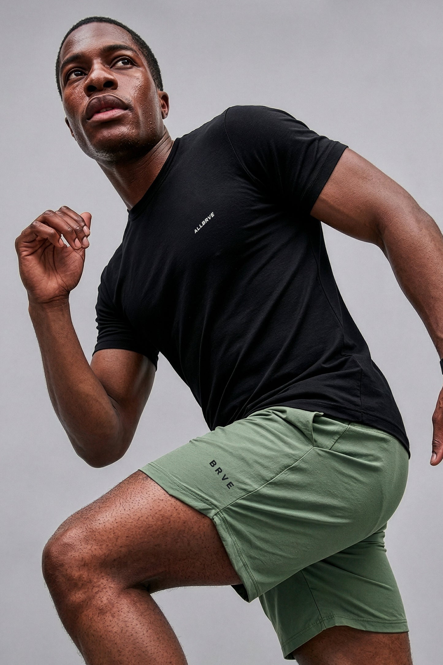 Camiseta Masculina Tech Light Preta ALLBRVE Mini