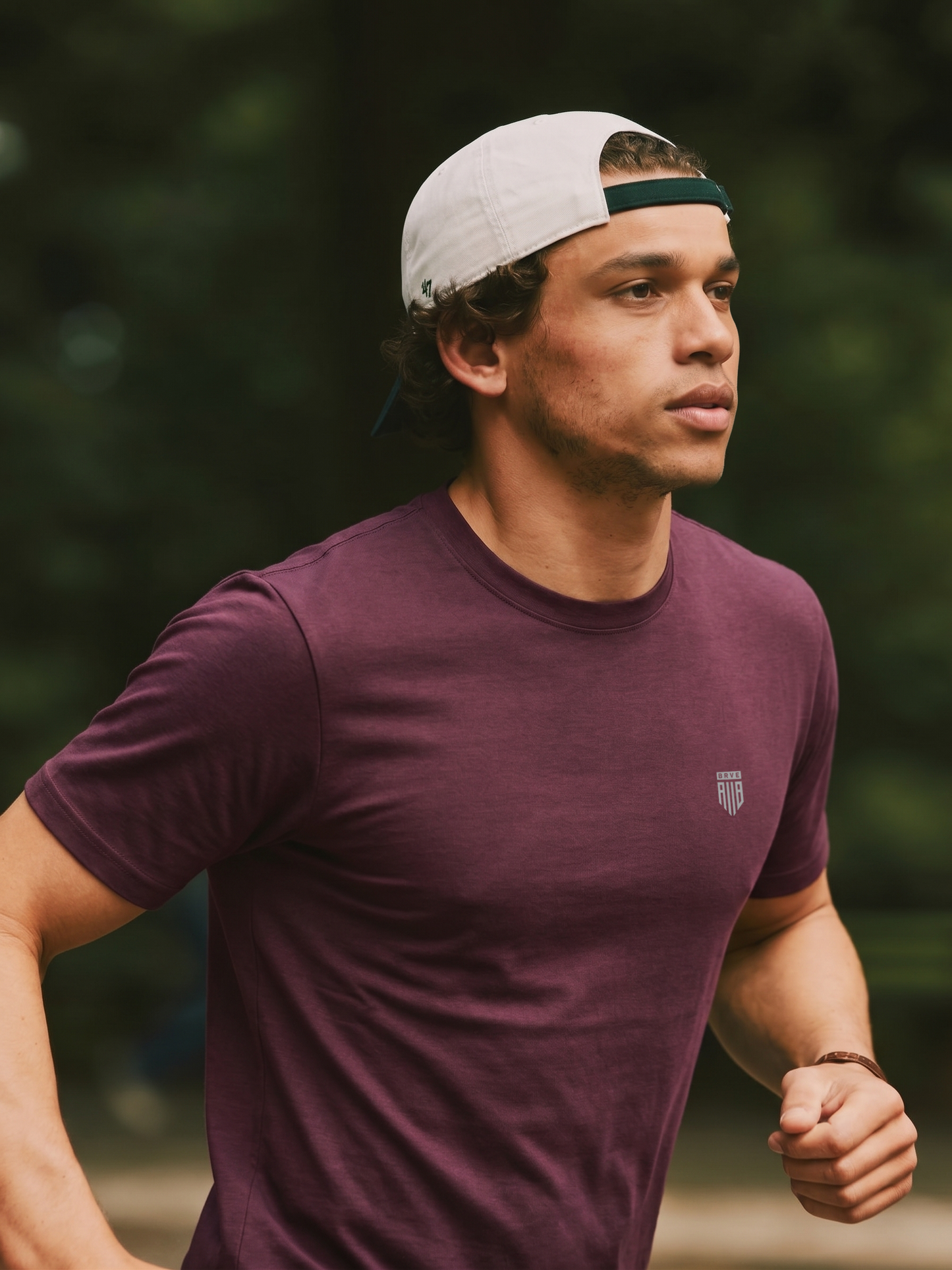 Camiseta Masculina Tech Light Modal Bordô ALLBRVE
