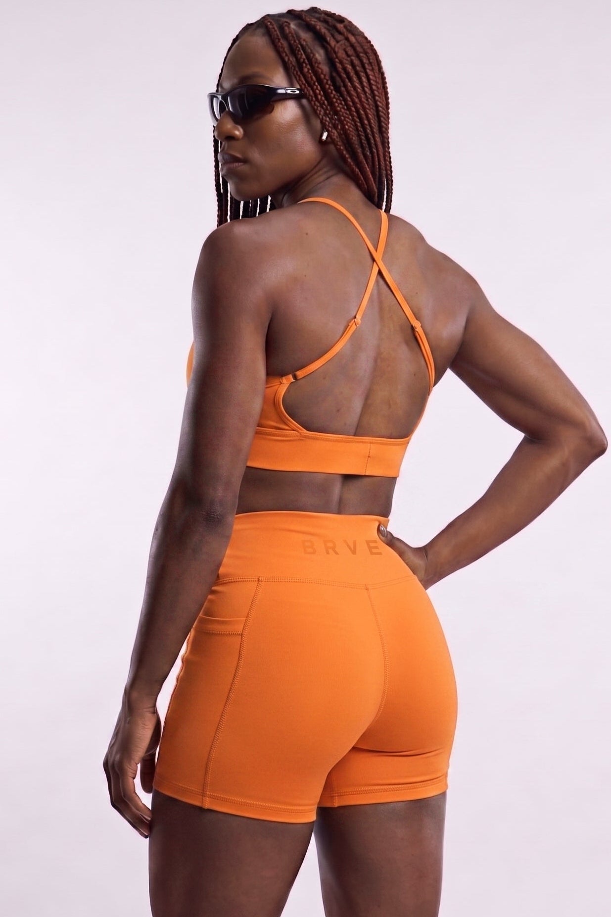 Shorts Feminino Alltraining® Essential com Bolso Laranja