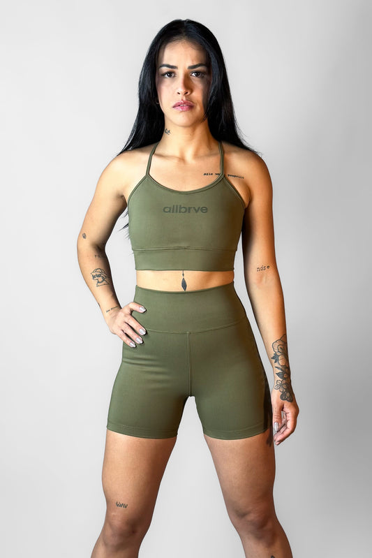 Top Feminino Alltraining Act Verde Oliva