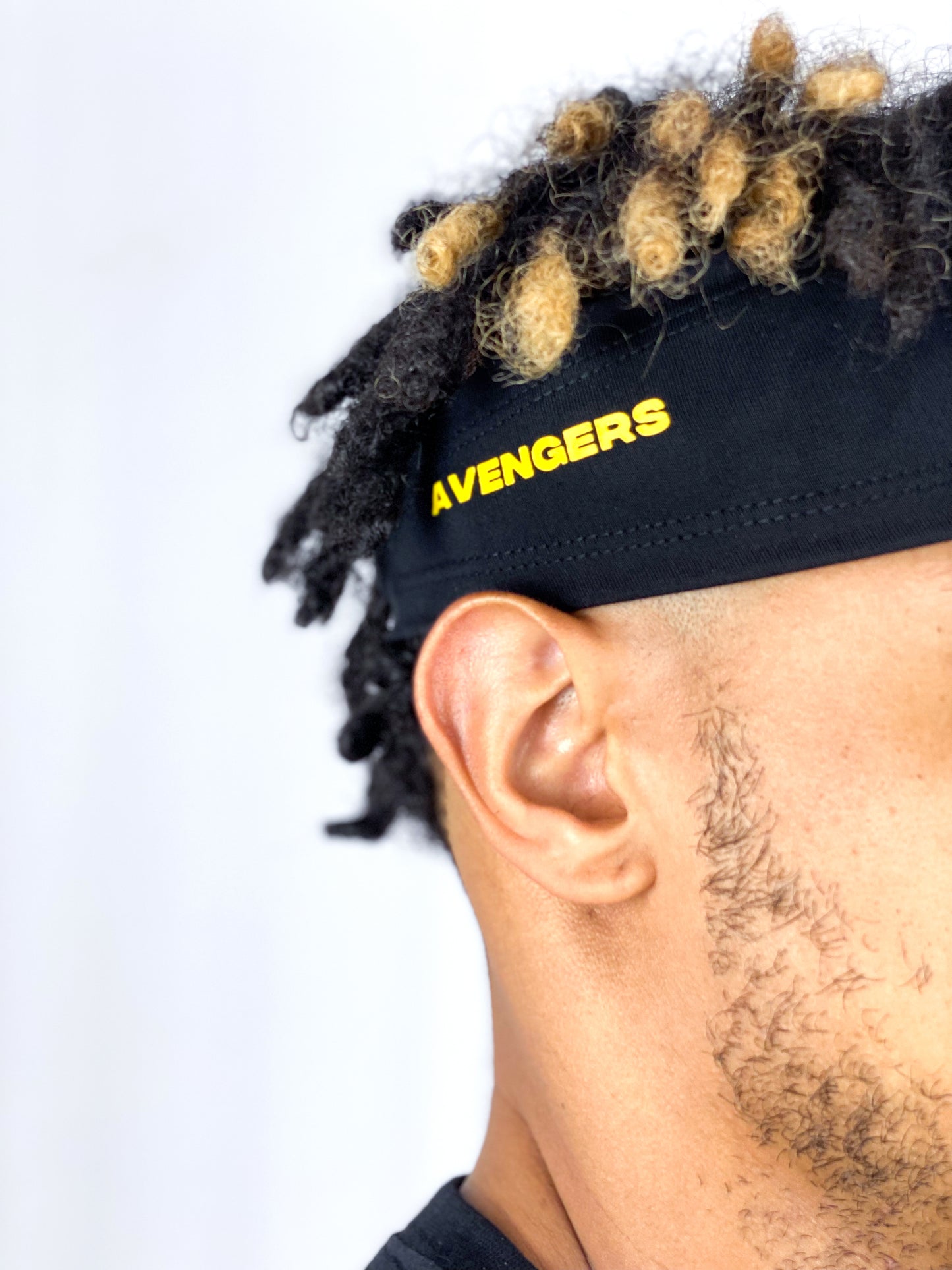 Bandana Headband Unissex Preta Allbrve x Avengers