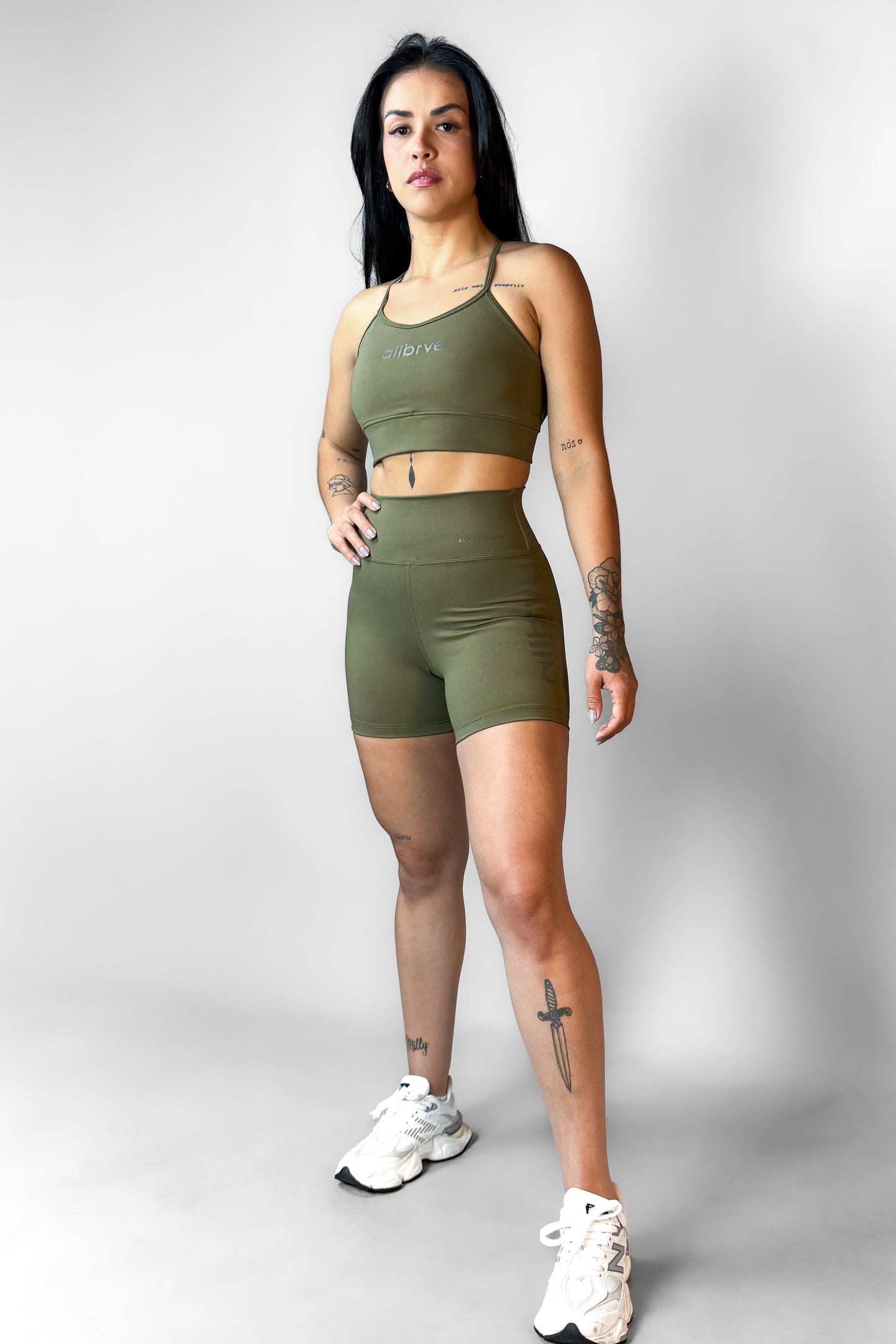 Top Feminino Alltraining Act Verde Oliva