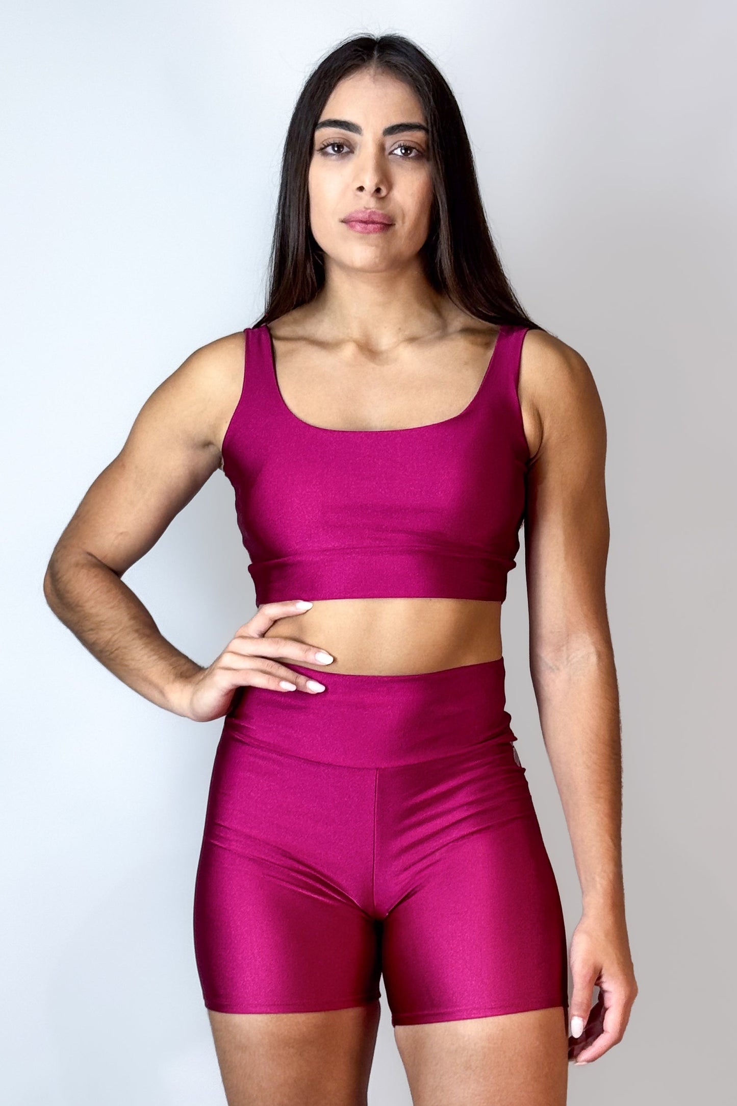 Top Feminino Alltraining Flux Marsala
