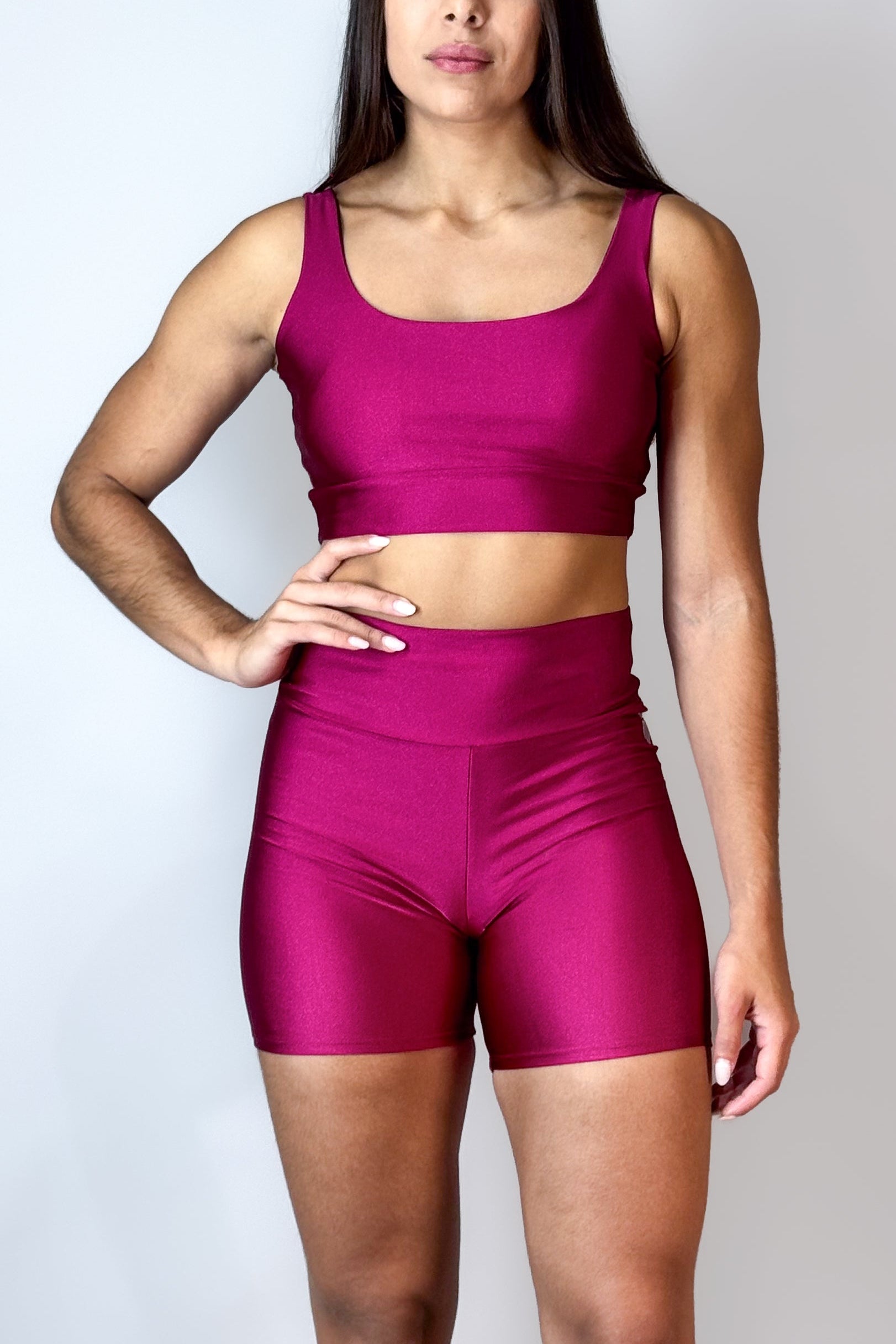 Shorts Feminino Alltraining Flux Marsala