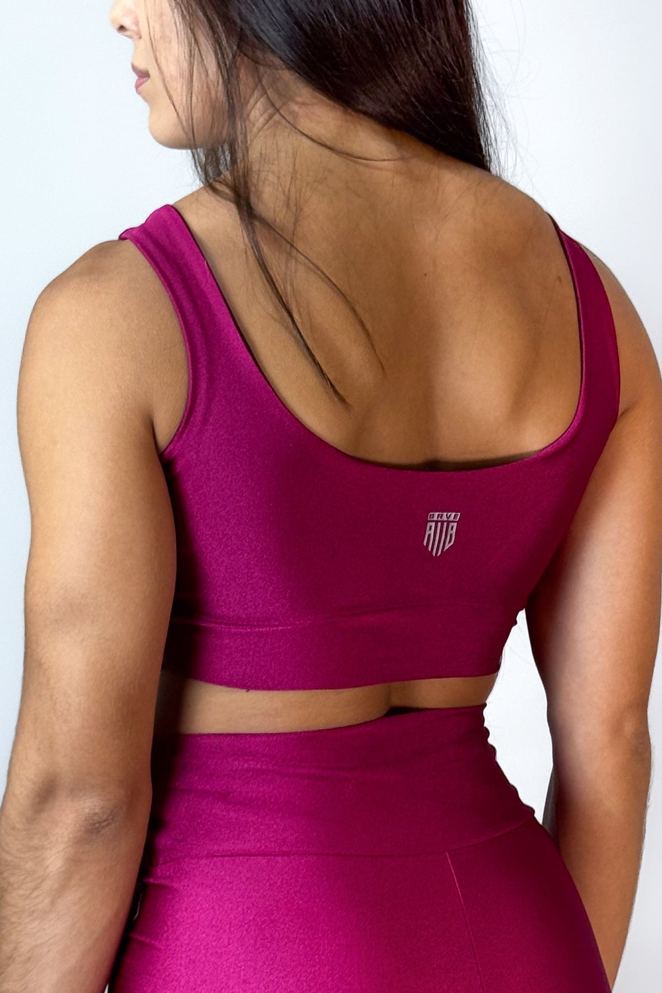 Top Feminino Alltraining Flux Marsala