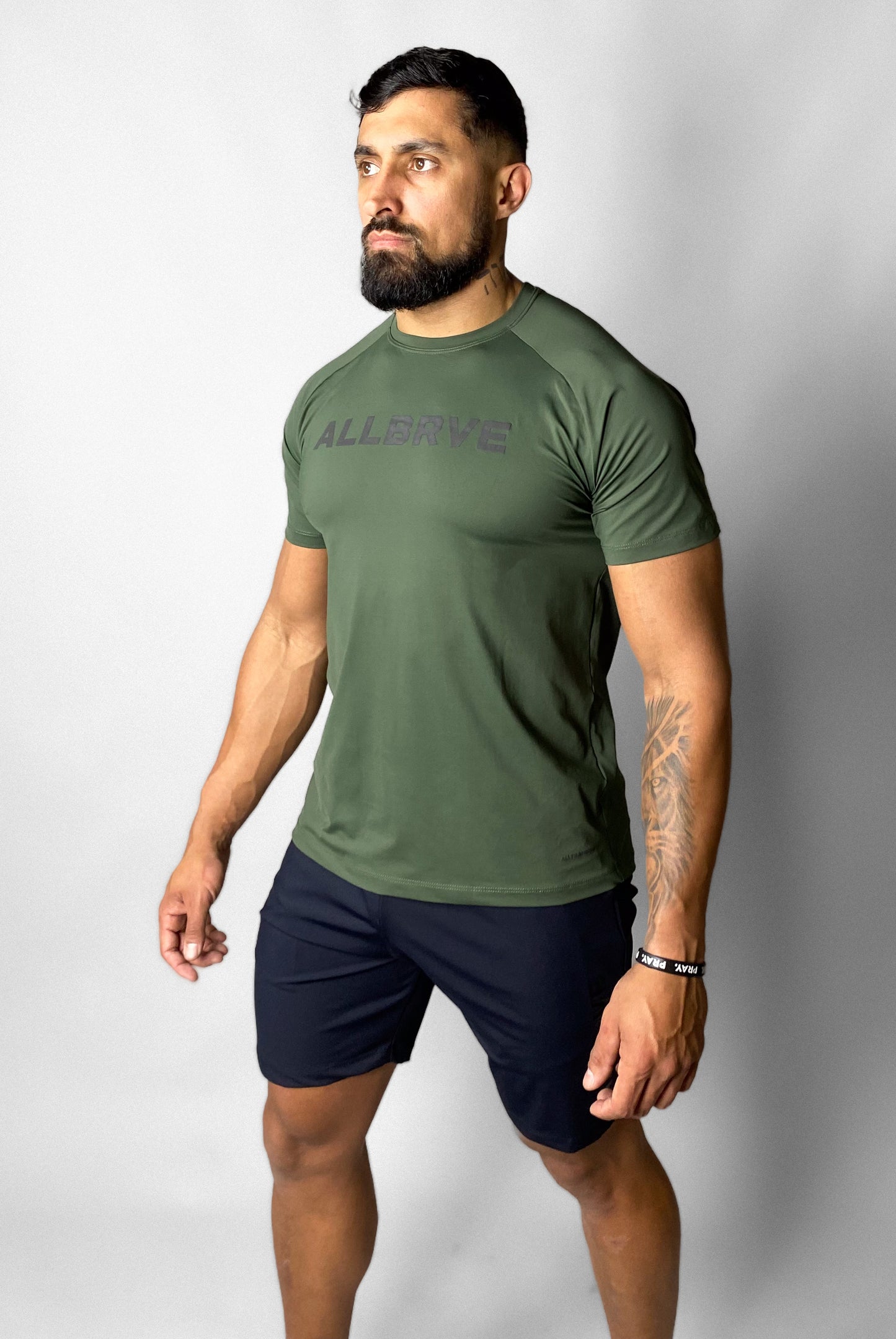 Camiseta Masculina Alltraining Verde Militar