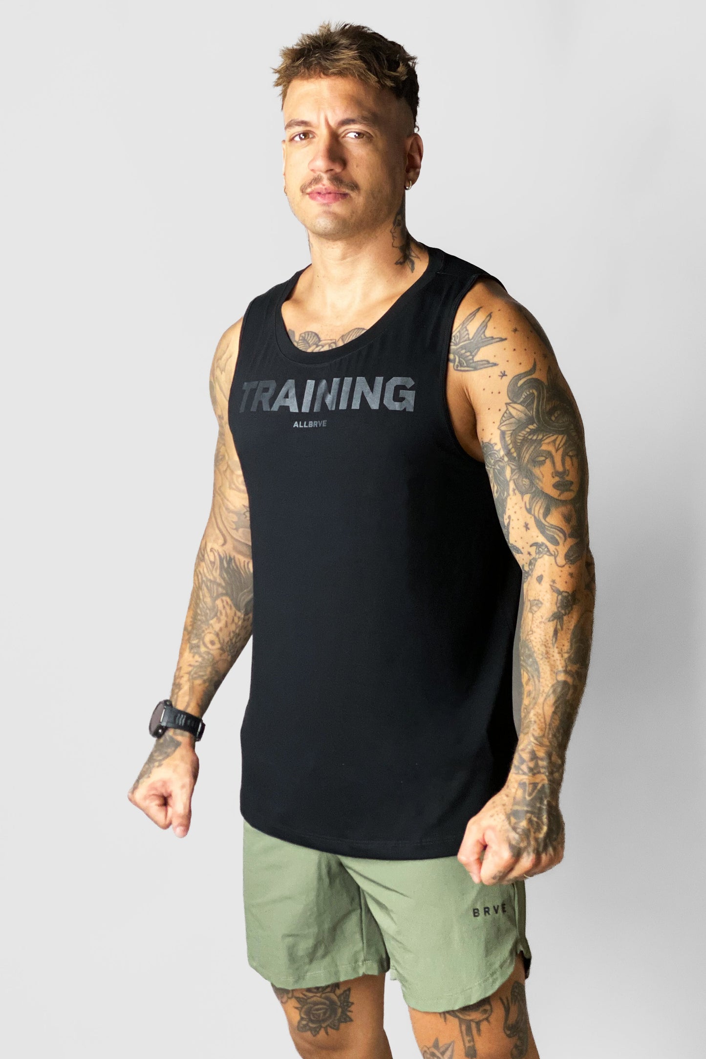 Regata Masculina Light Preta Allblack Training