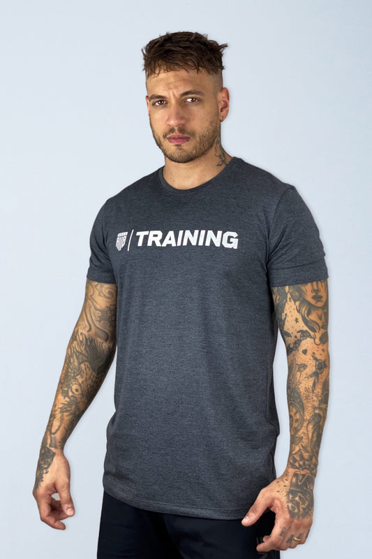 Camiseta Masculina Cinza Chumbo Training