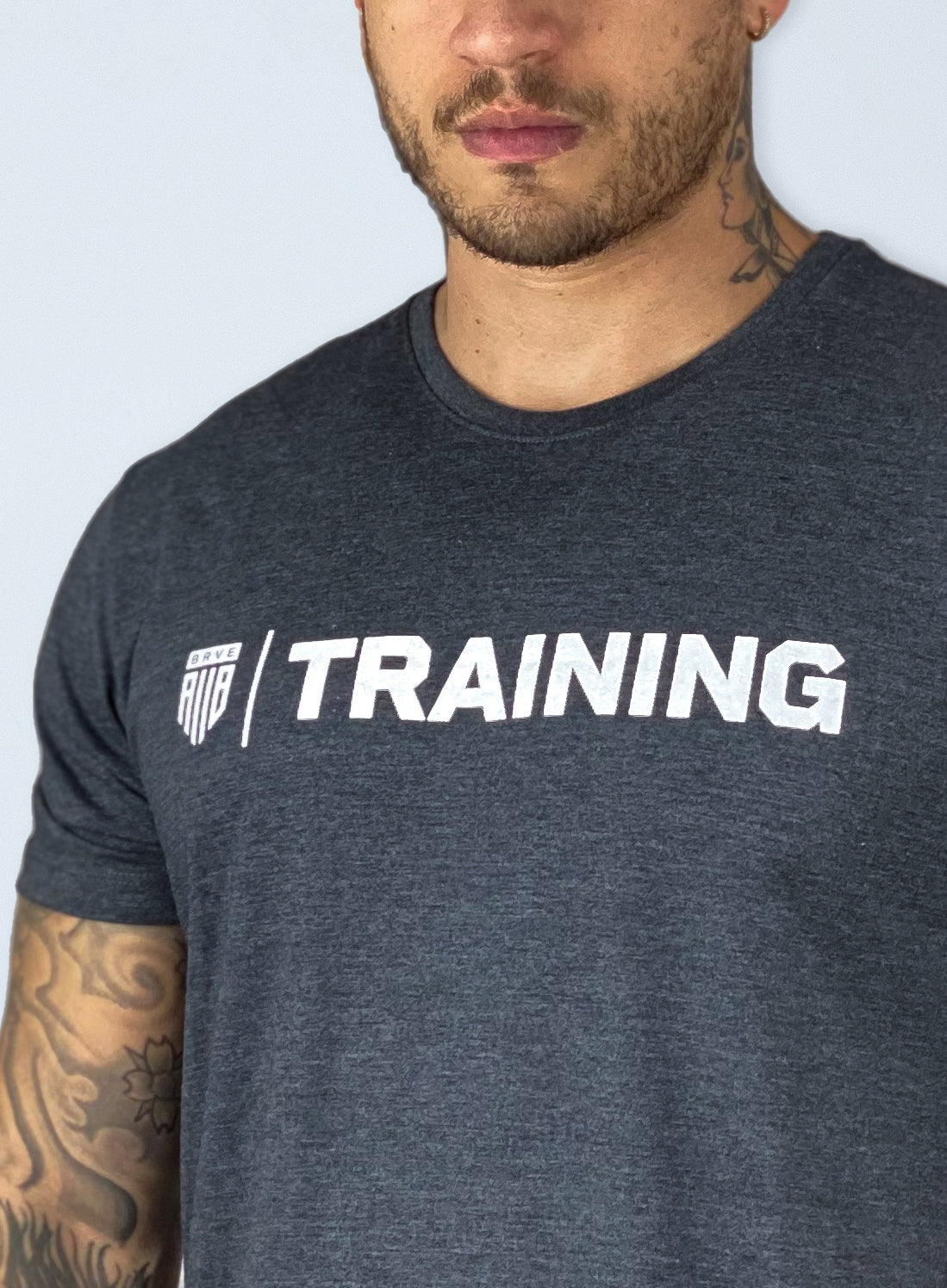 Camiseta Masculina Cinza Chumbo Training