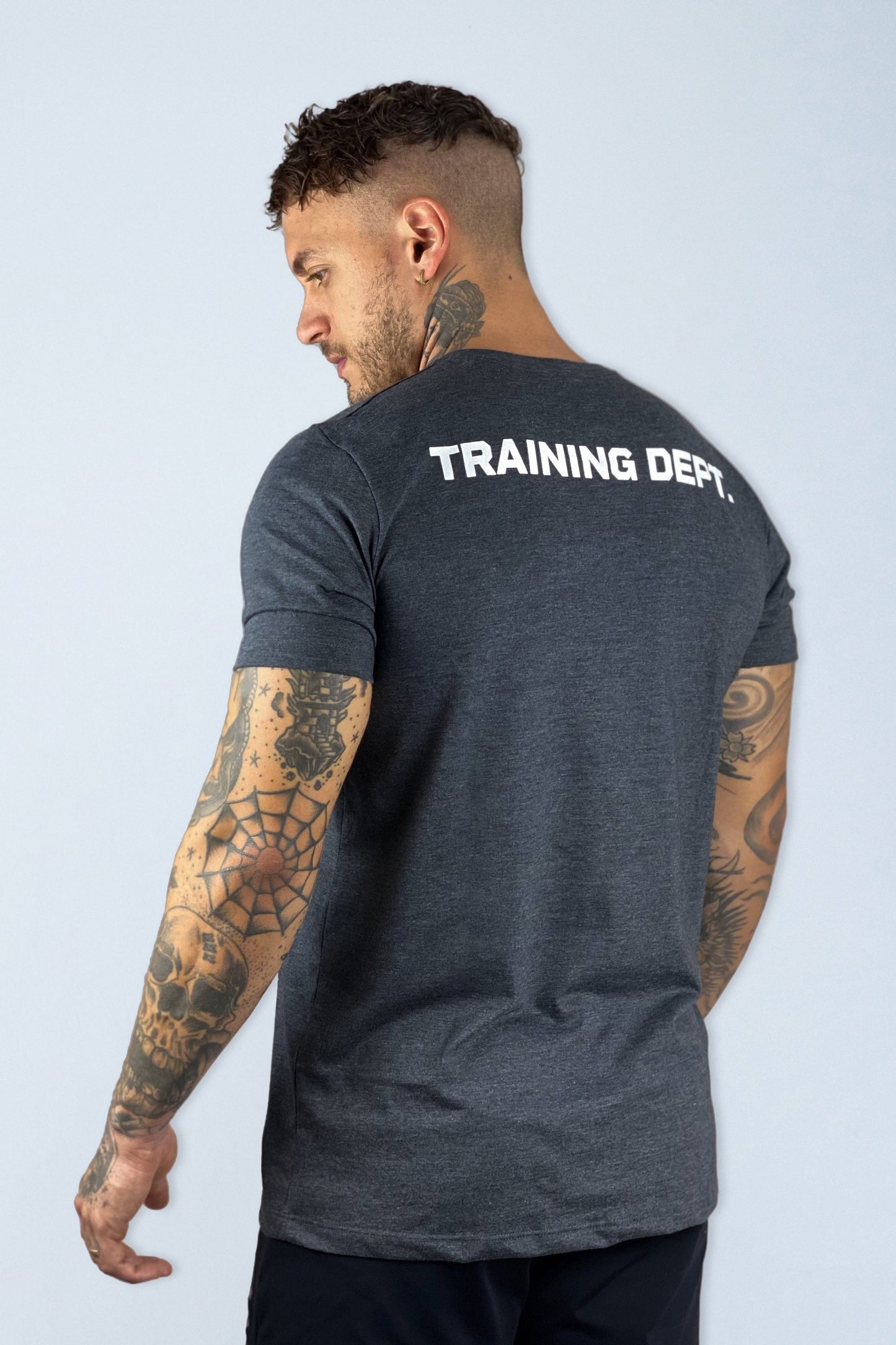 Camiseta Masculina Cinza Chumbo Training