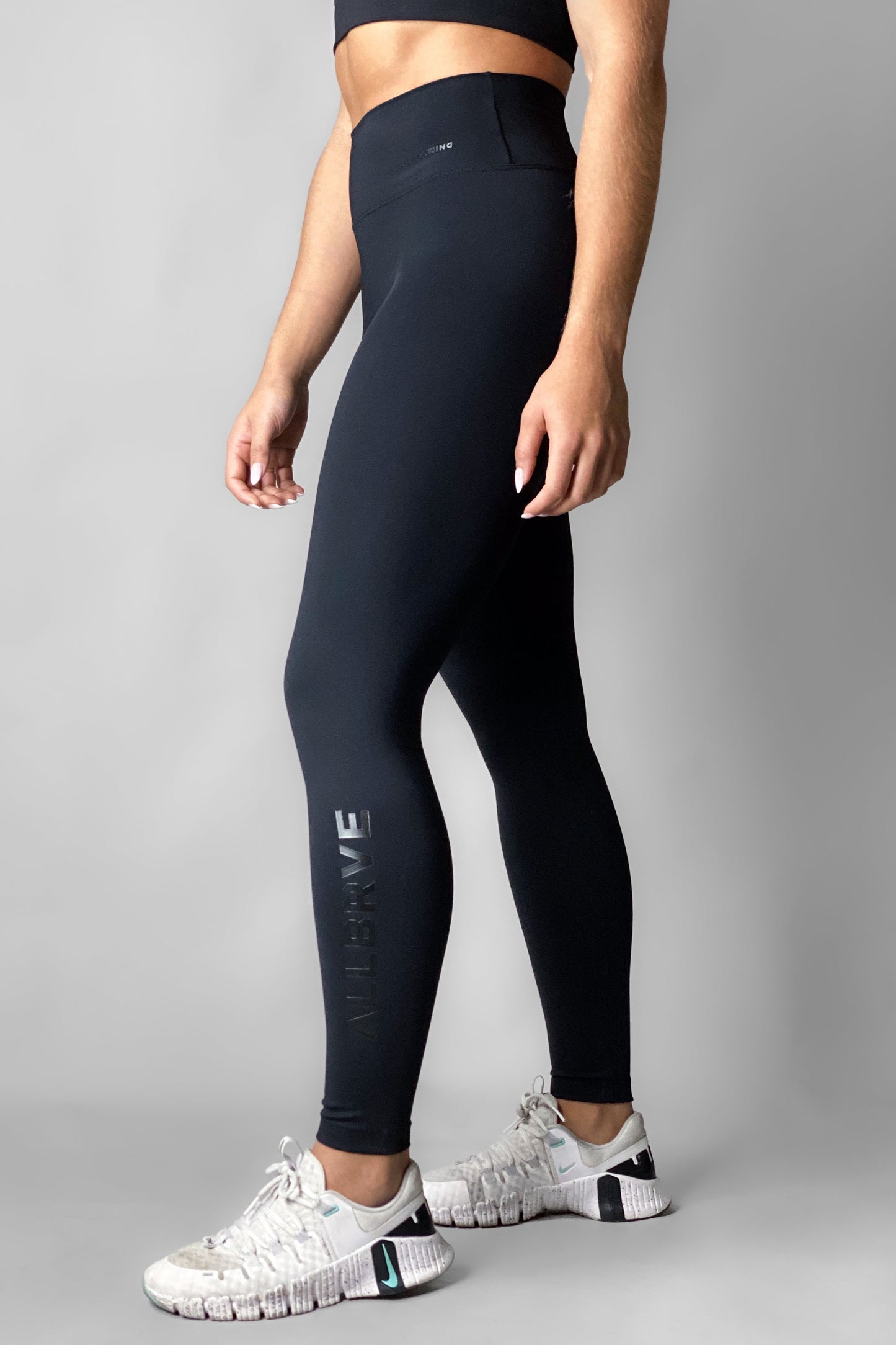 Calça Legging Alltraining Cós Alto Preta Allblack Allbrve