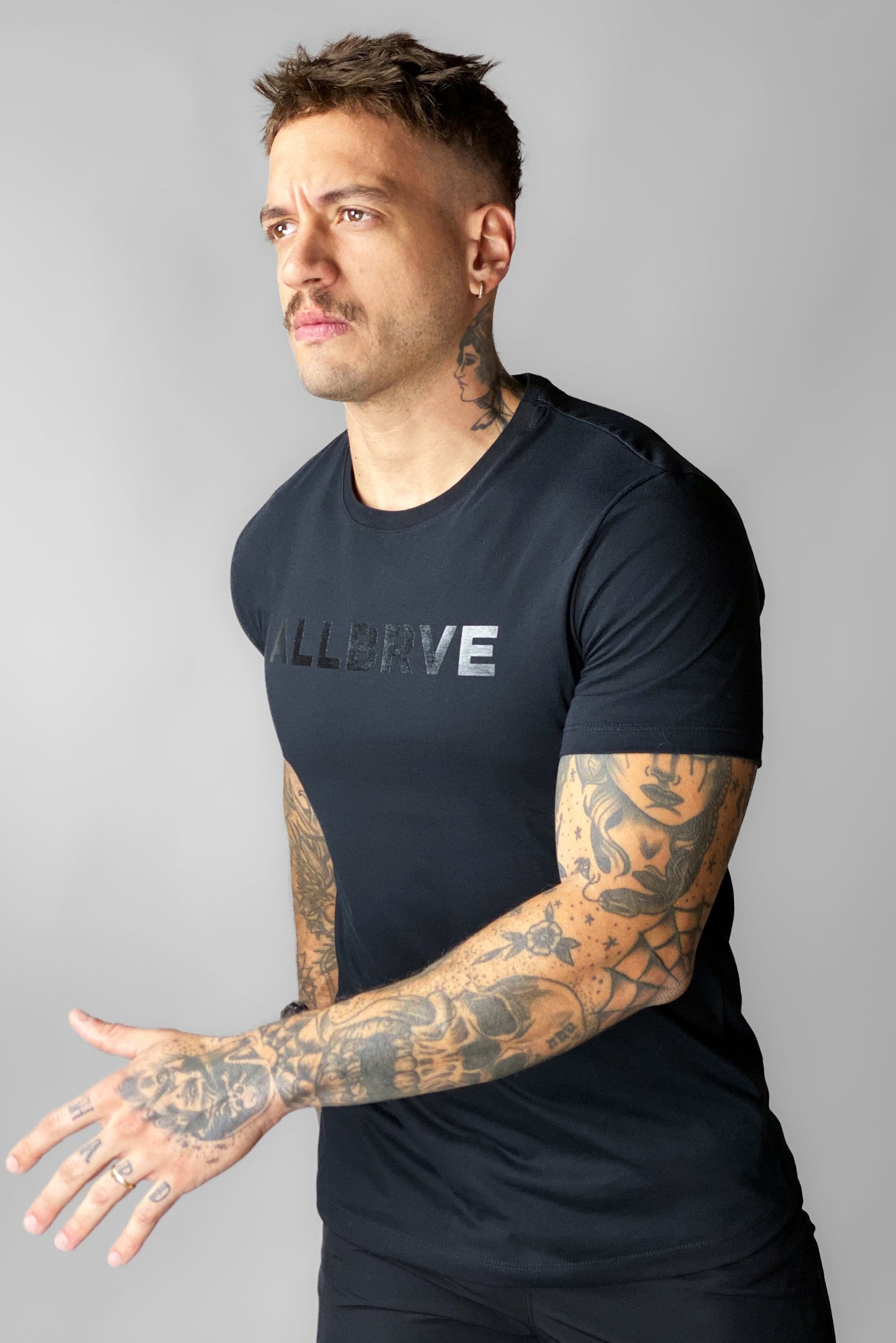 Camiseta Masculina Preta Allblack Allbrve