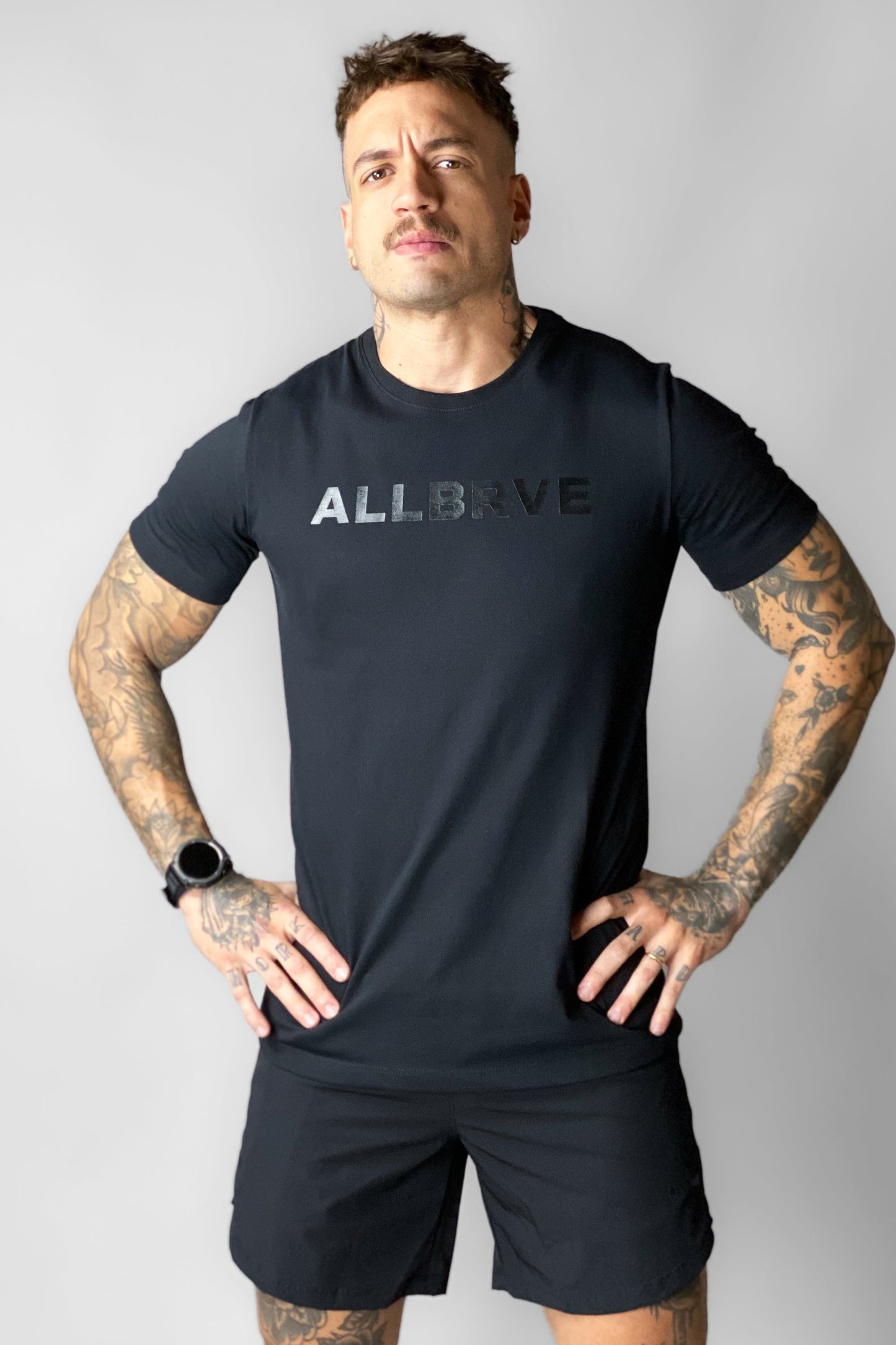Camiseta Masculina Preta Allblack Allbrve