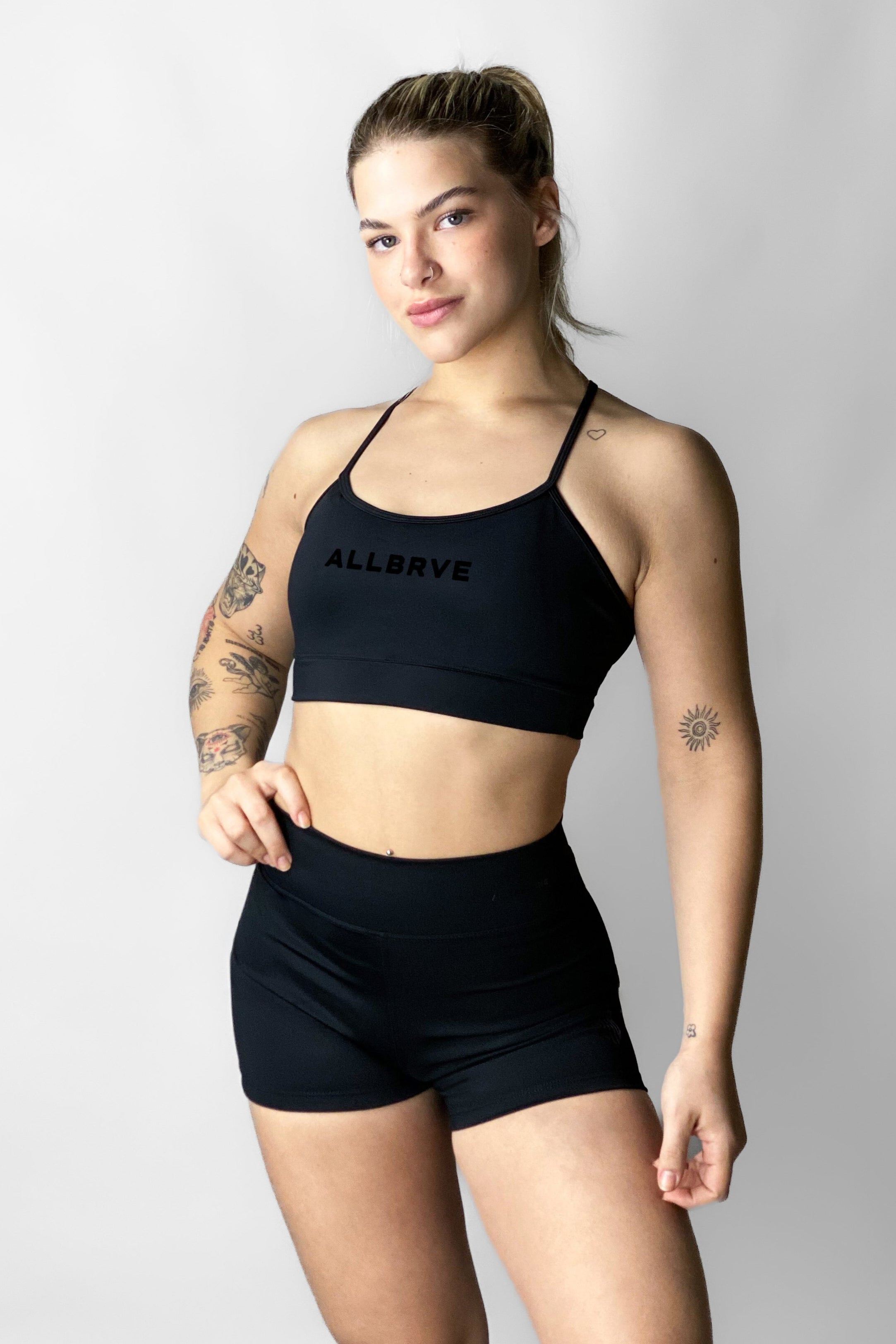 Top Feminino Act  Preto Alltraining Allblack