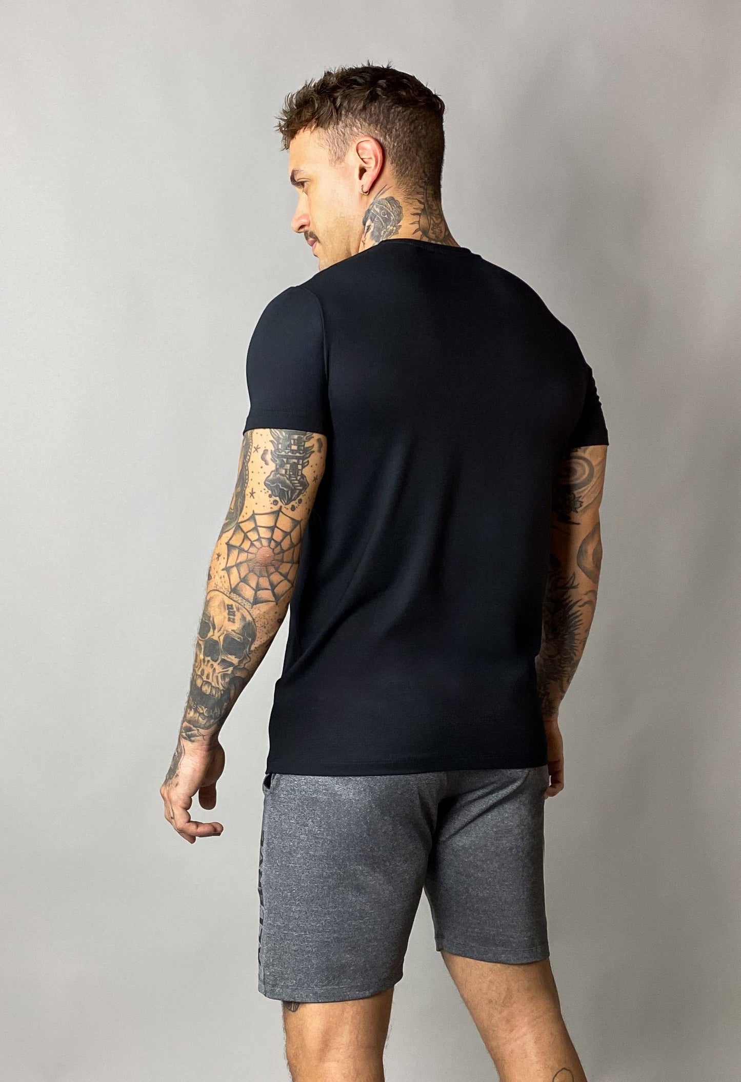 Camiseta Masculina TechLight Preta ALLBRVE Mini