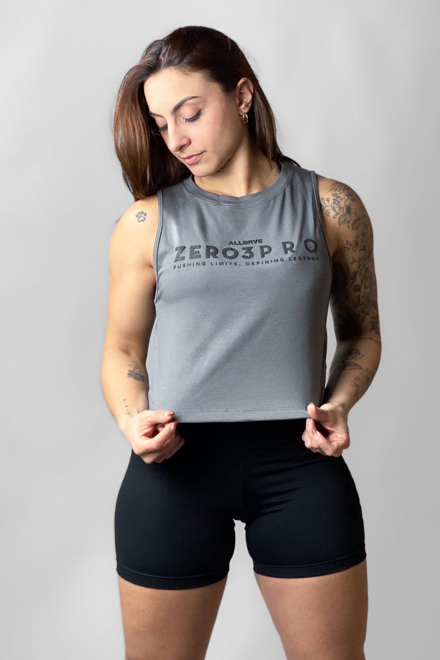 Regata Cropped Cinza Urban Zero3Pro