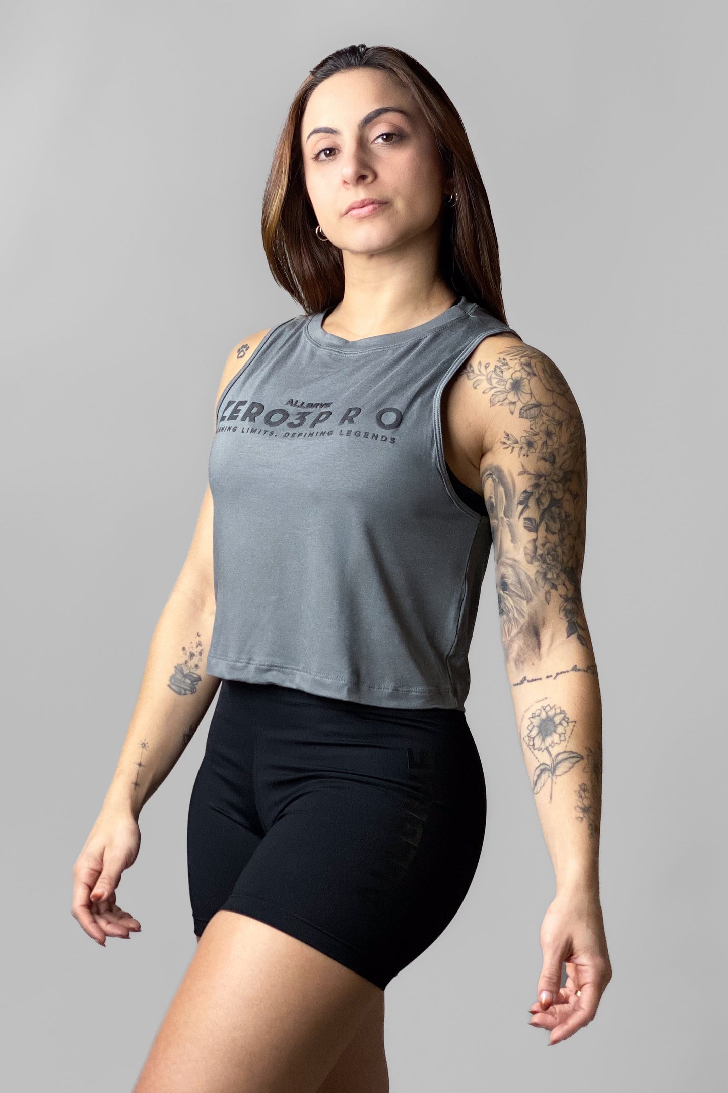 Regata Cropped Cinza Urban Zero3Pro