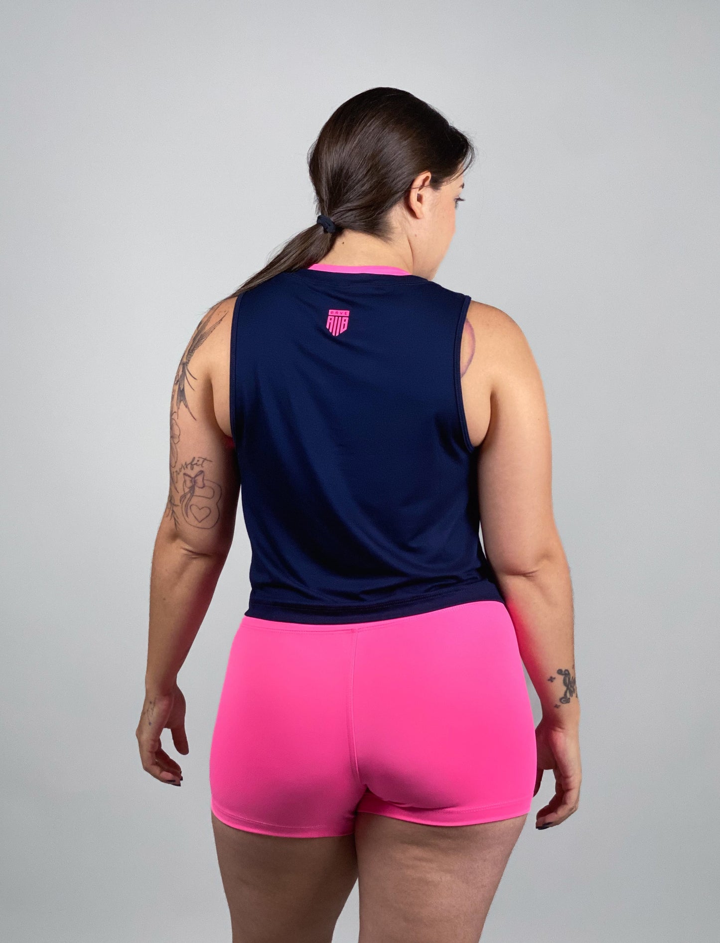 Regata Cropped Marinho ALLBRVE Rosa