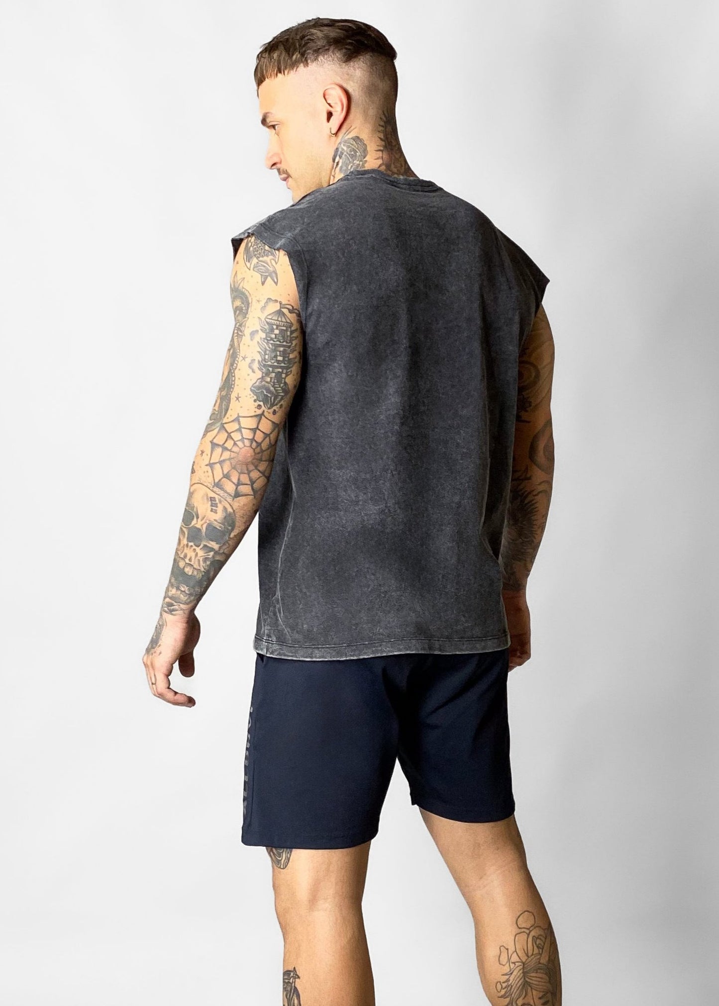 Regata Masculina Oversized Preta Stonada [Limited]