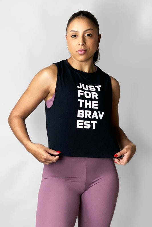 Regata Cropped Preta JFTB
