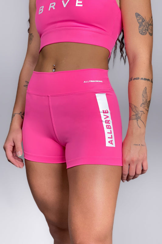 Shorts Feminino Act Alltraining Pink Glow