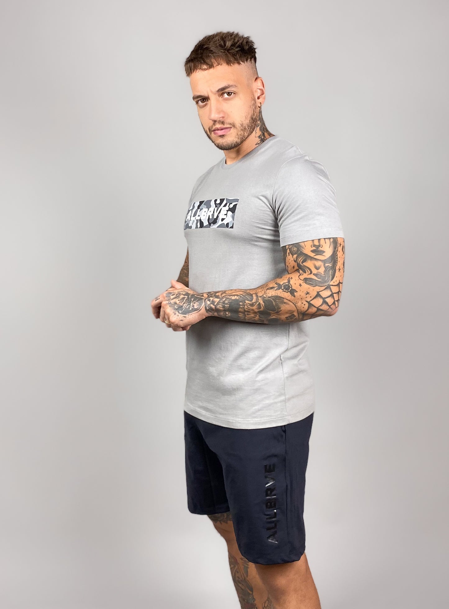 Camiseta Masculina Cinza Allbrve Camu