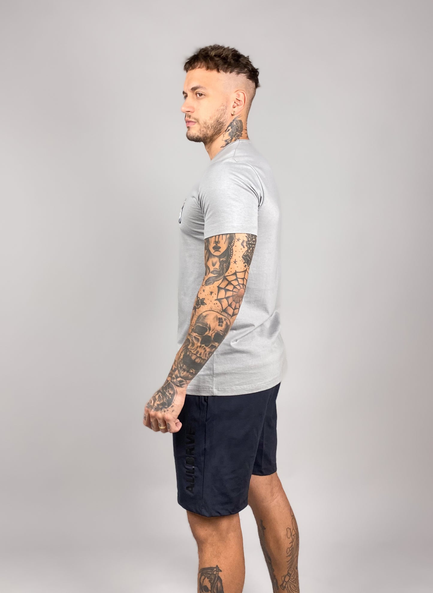 Camiseta Masculina Cinza Allbrve Camu