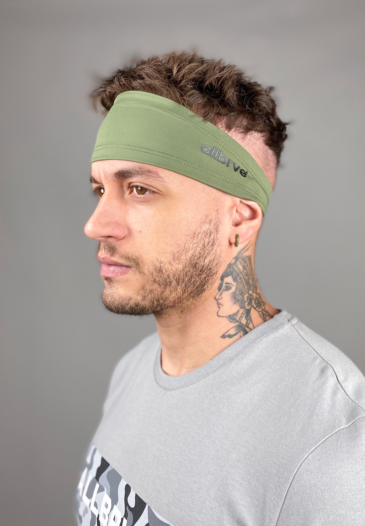 Bandana Headband Verde Army Allbrve