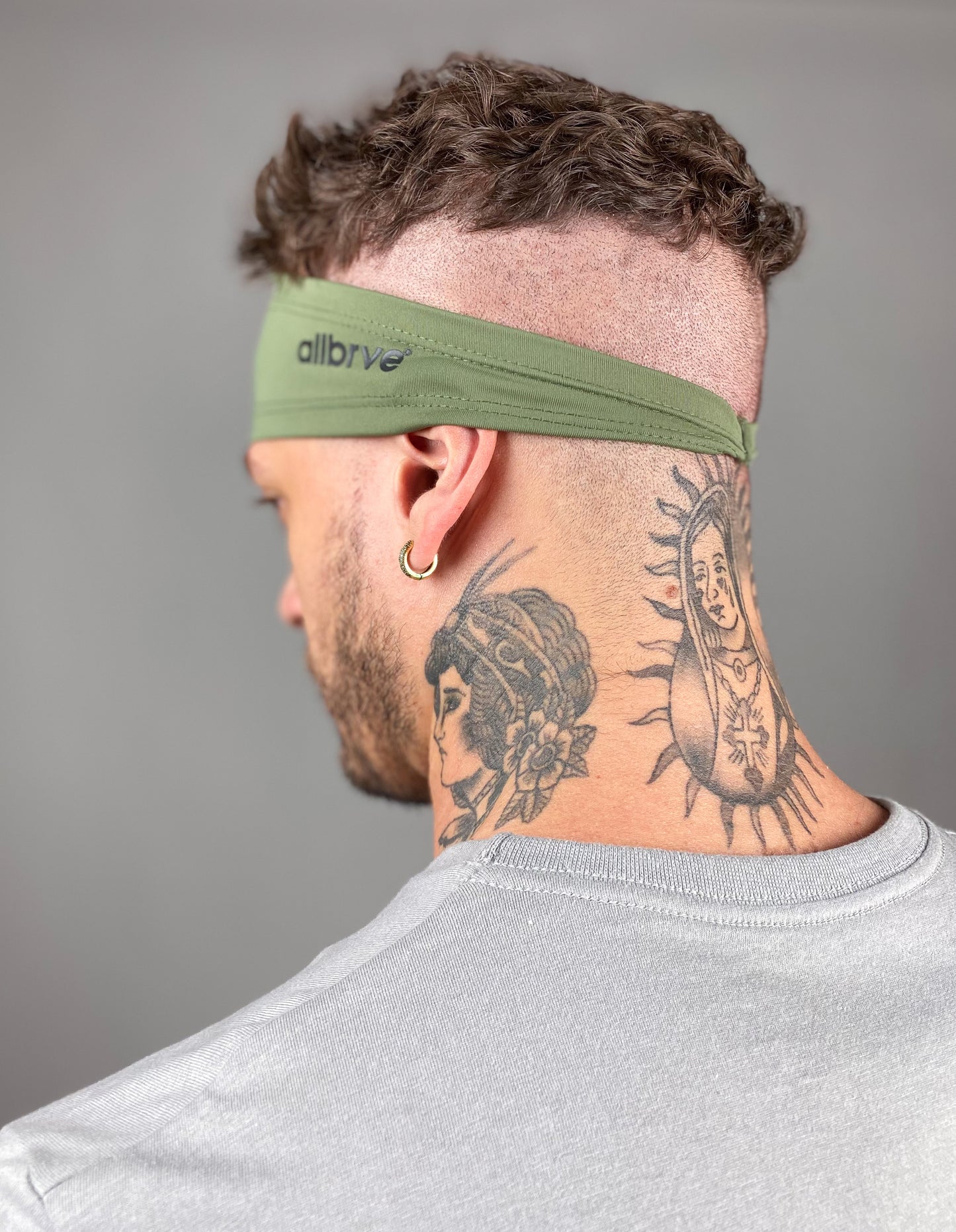 Bandana Headband Verde Army Allbrve