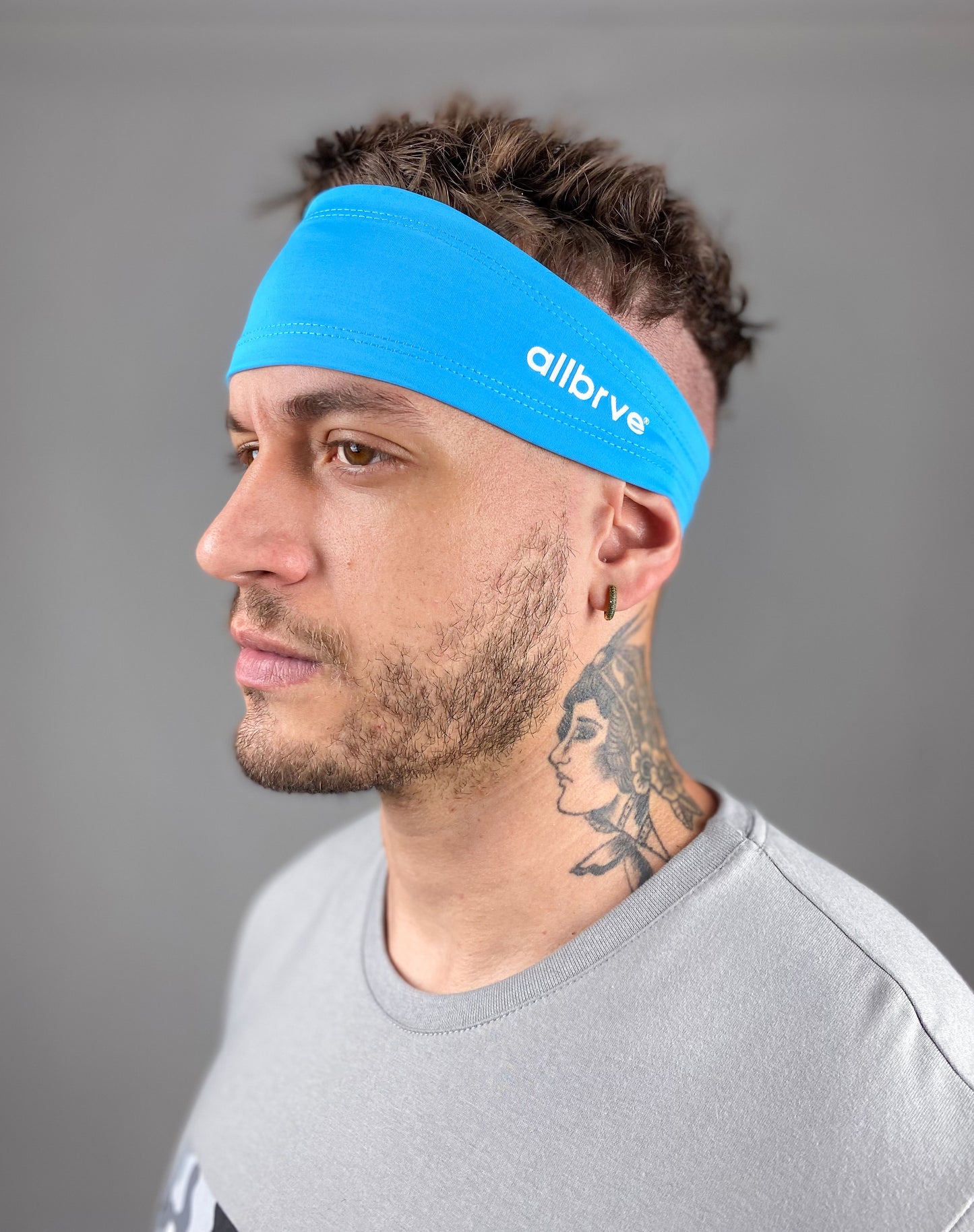 Bandana Headband Poliamida Azul Capri Allbrve