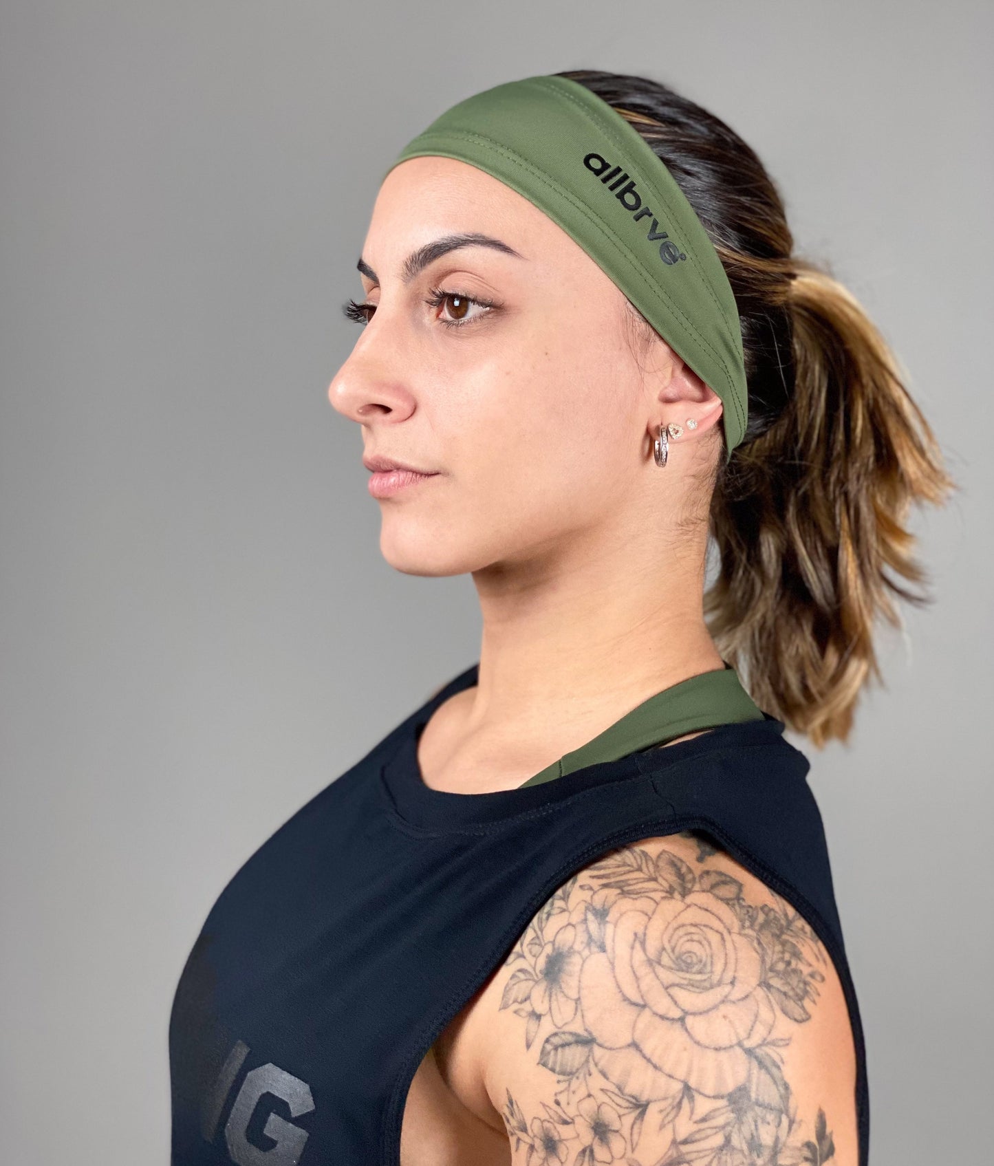 Bandana Headband Verde Army Allbrve