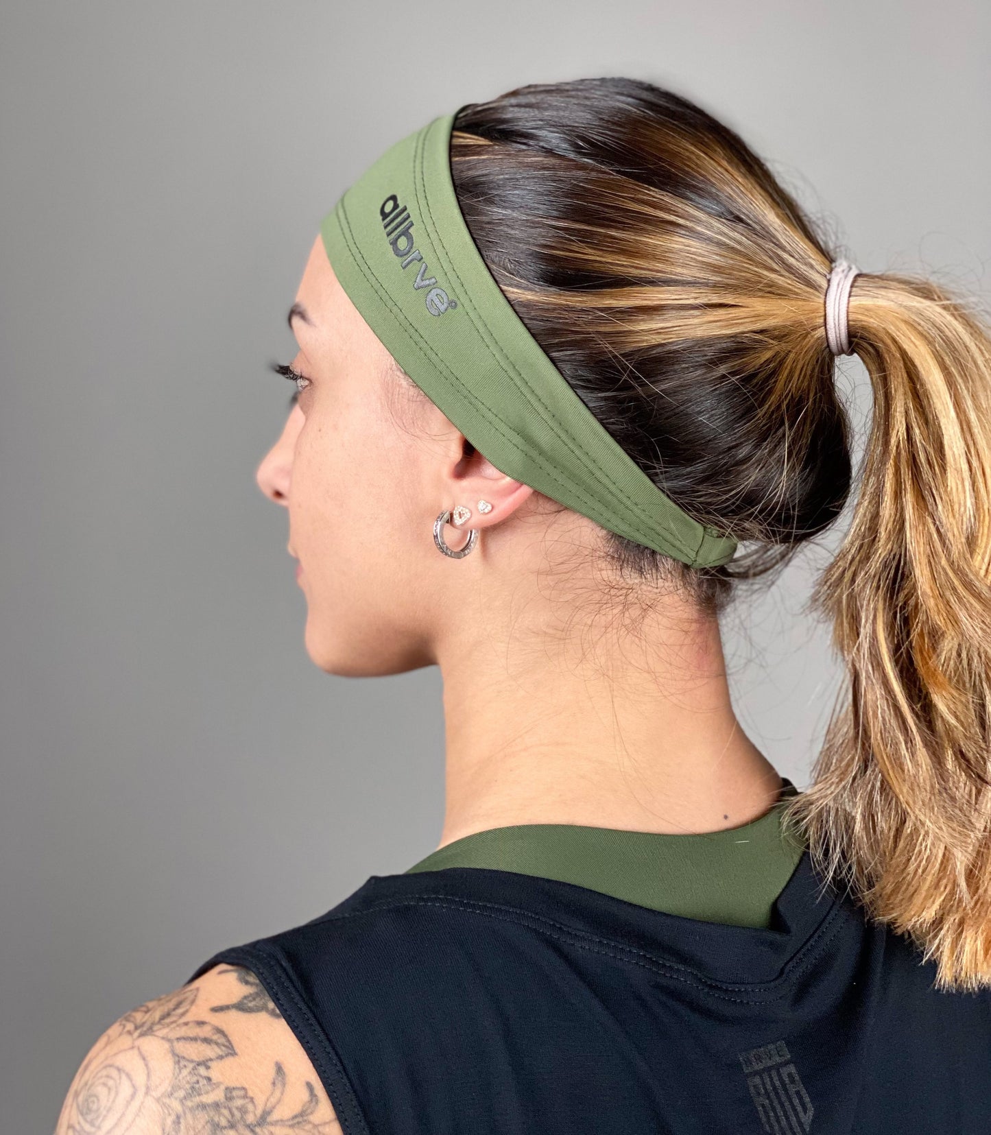 Bandana Headband Verde Army Allbrve