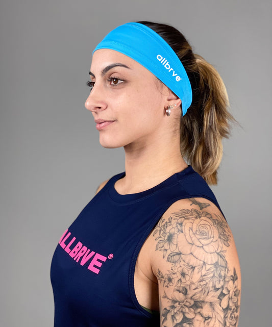 Bandana Headband Poliamida Azul Capri Allbrve