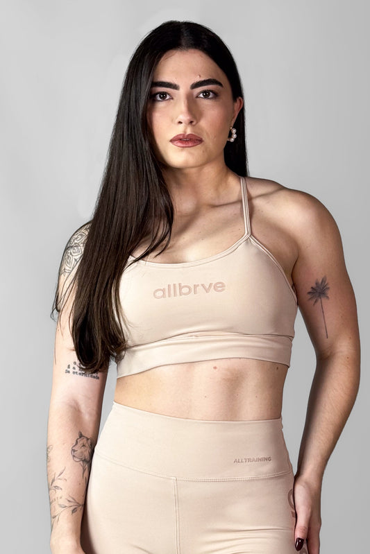 Top Feminino Alltraining Act Creme